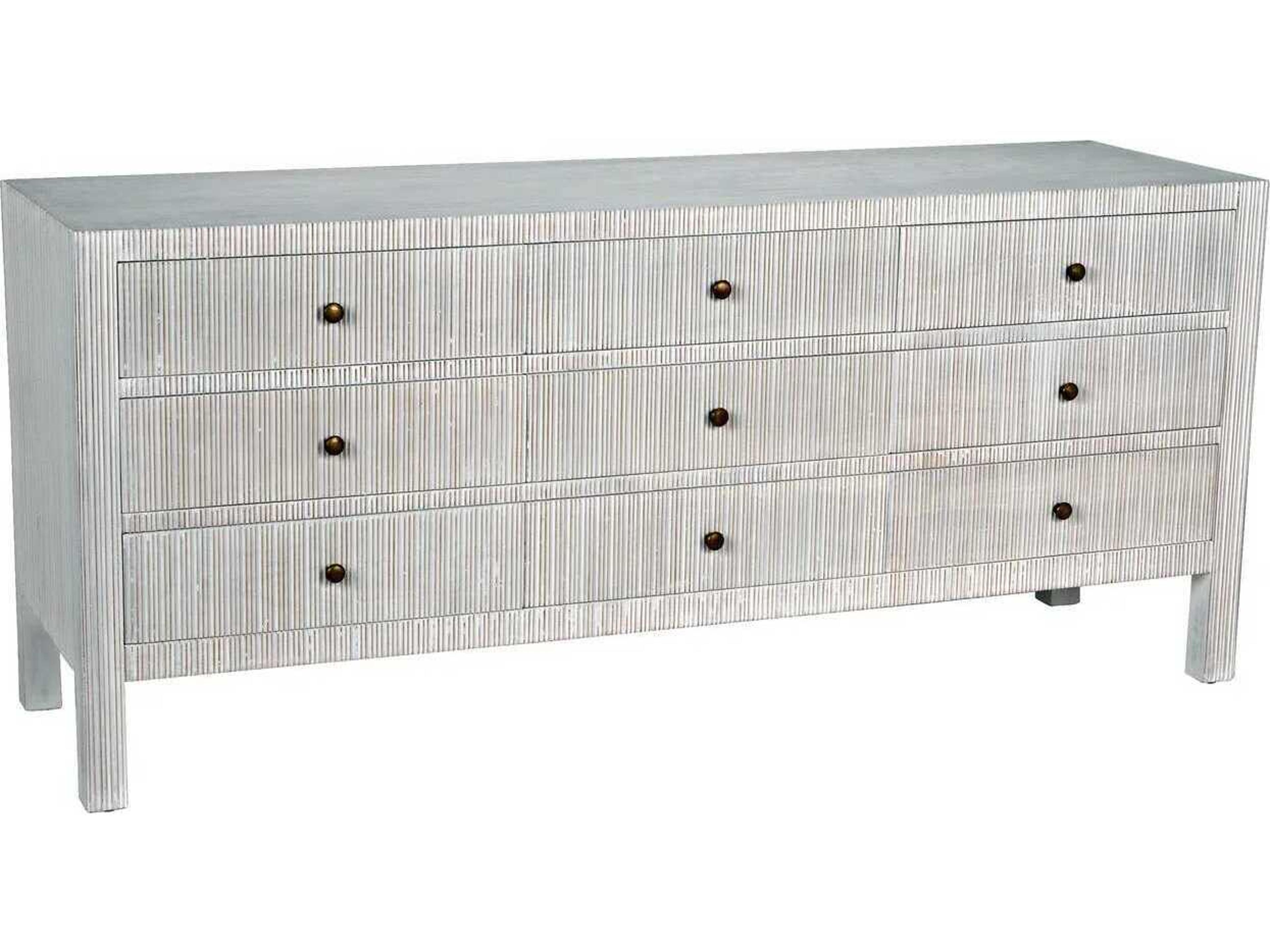 Noir Conrad 9-Drawers Mahogany Wood Dresser