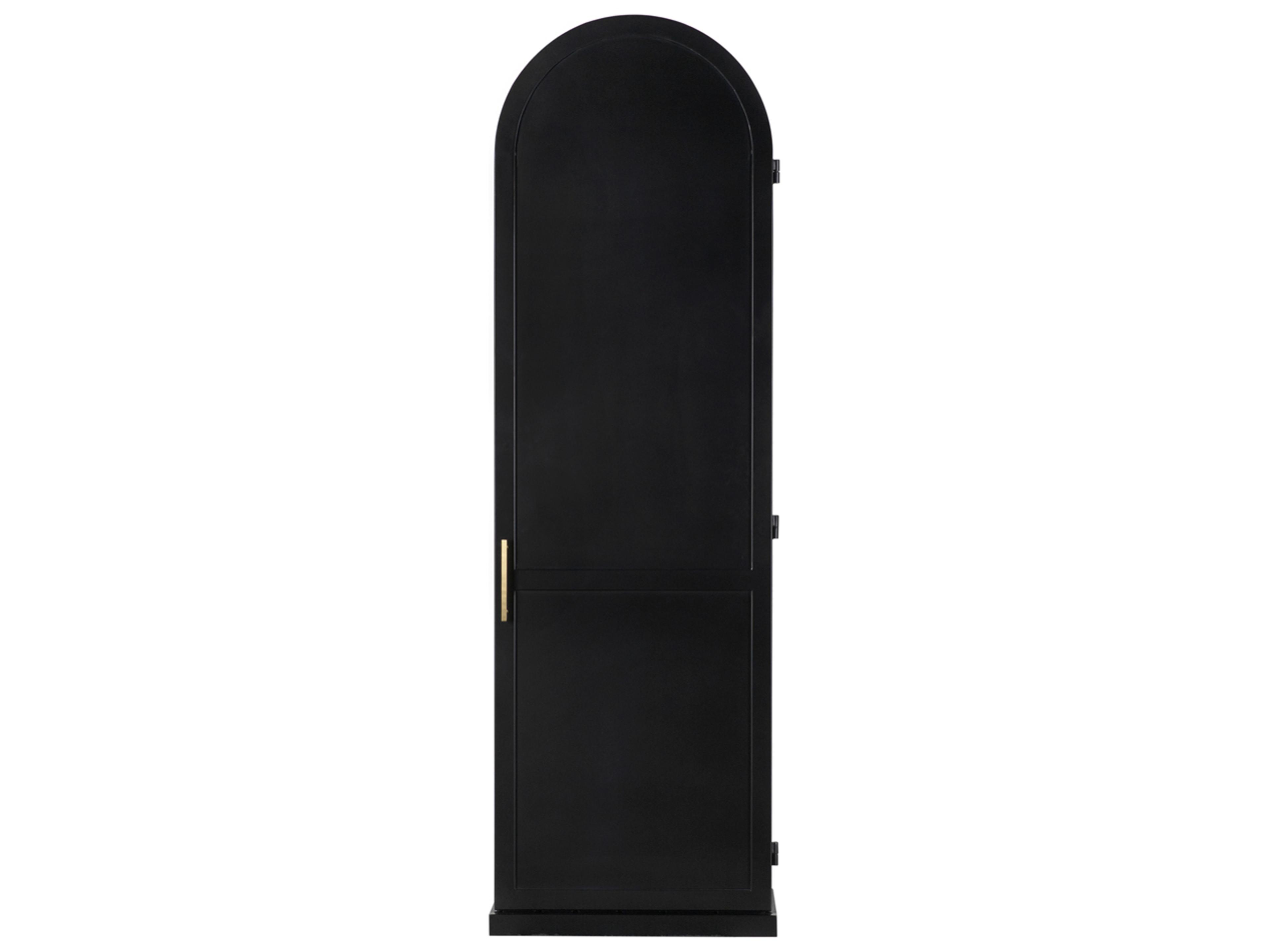 Noir New Tyrol Matte Black Display Cabinet