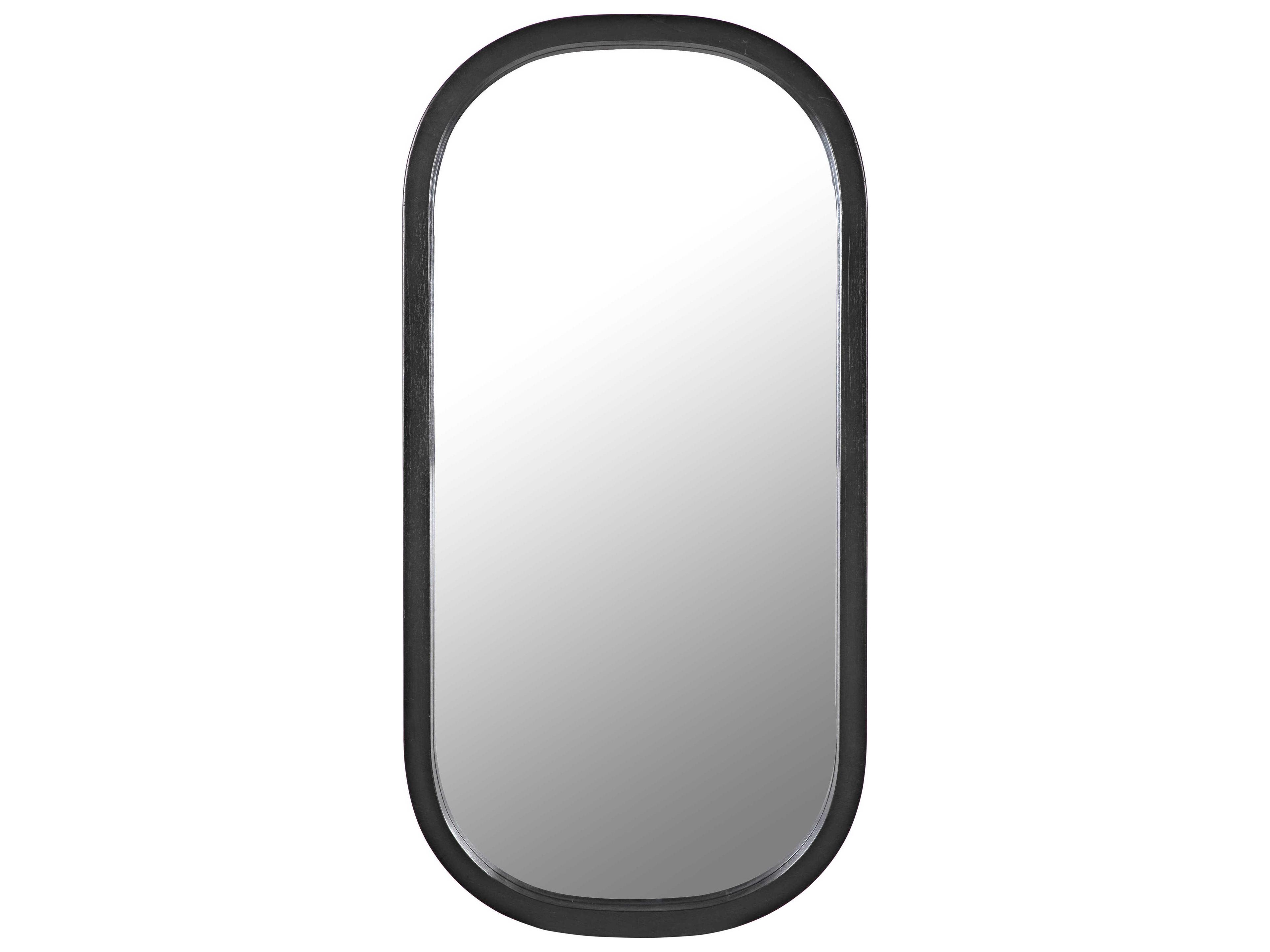 Noir Gorky Oval Wall Mirror