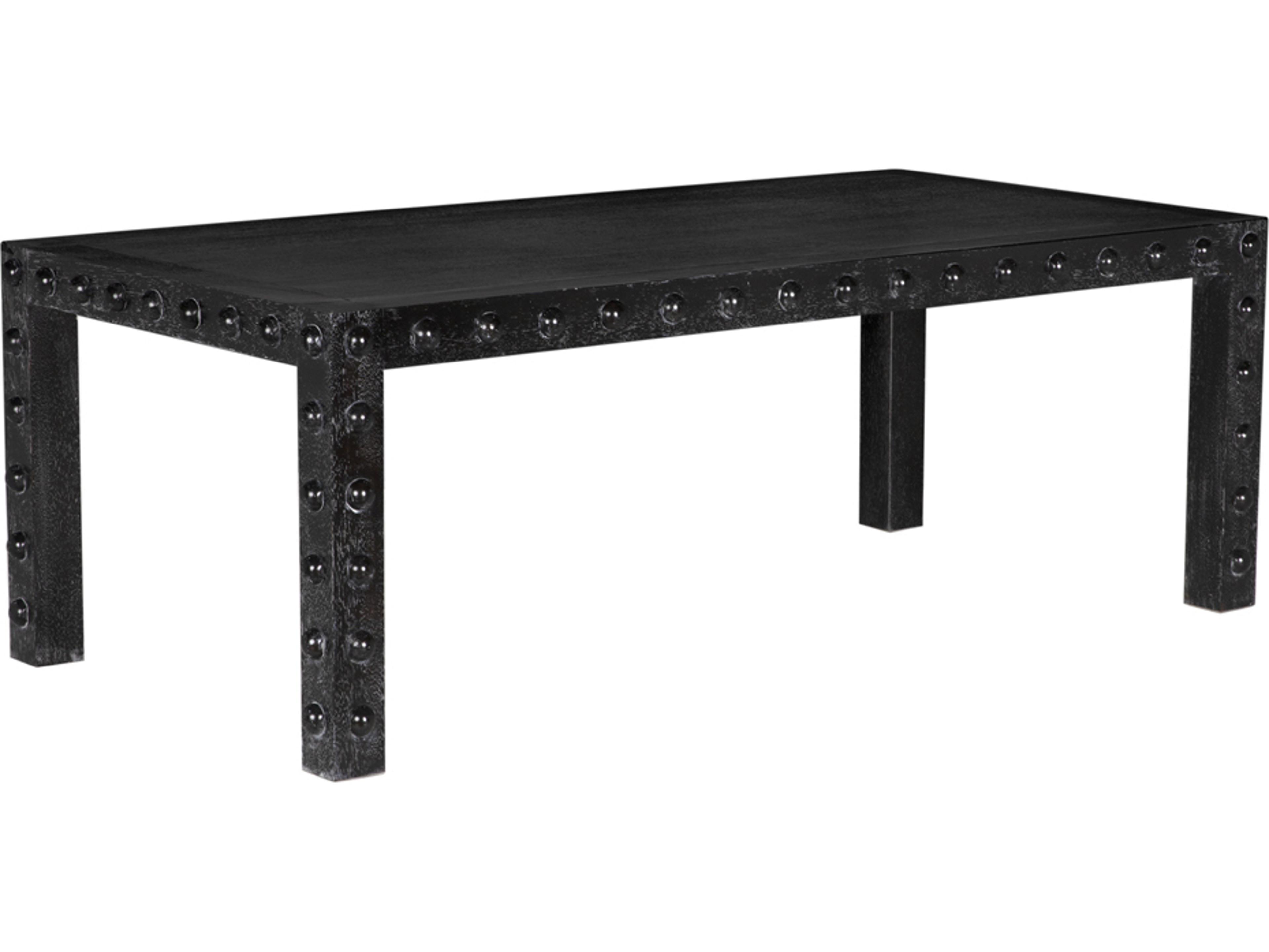 Noir Didier Rectangular Wood Dining Table