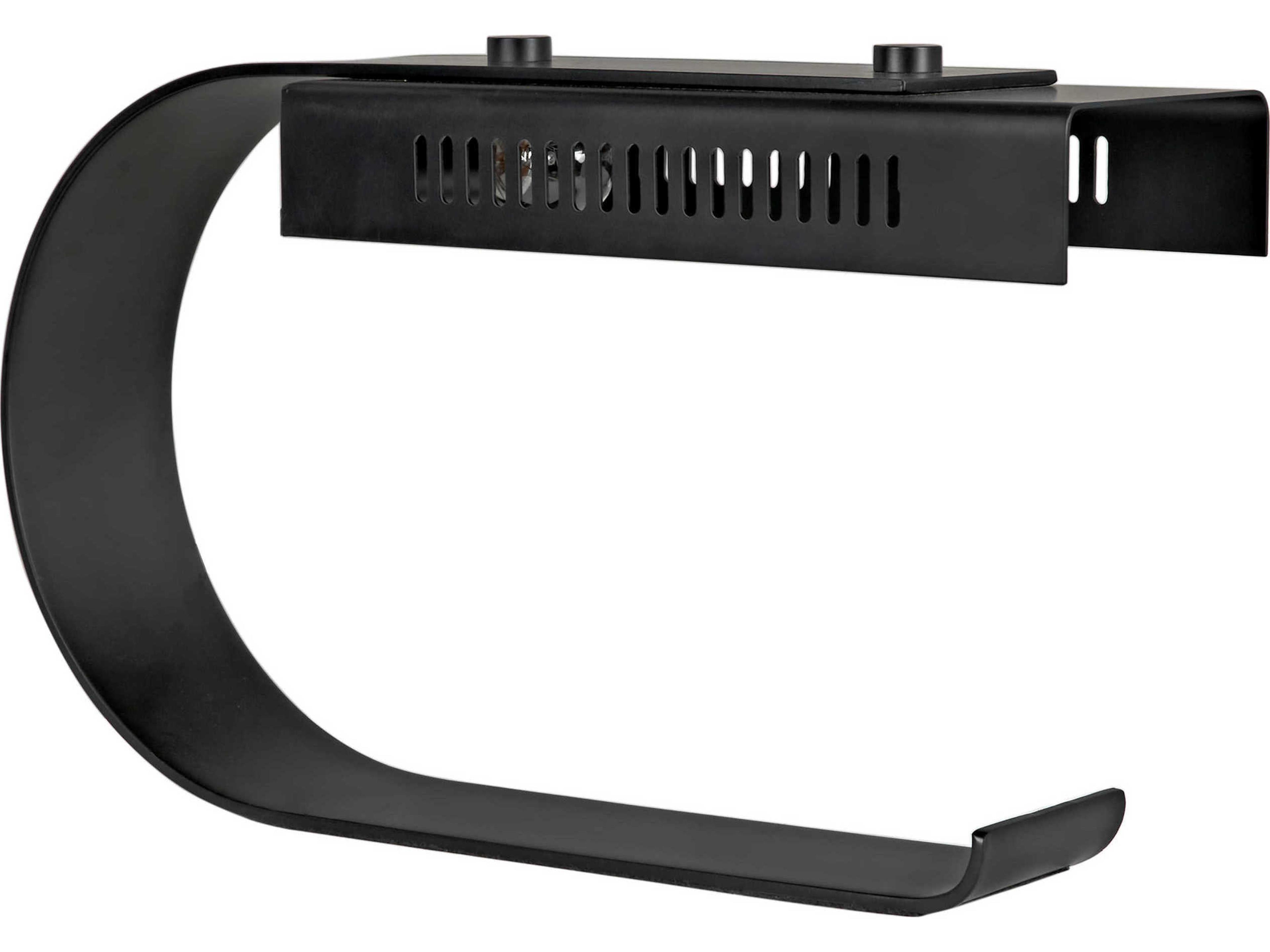 Noir Black Metal Desk Lamp