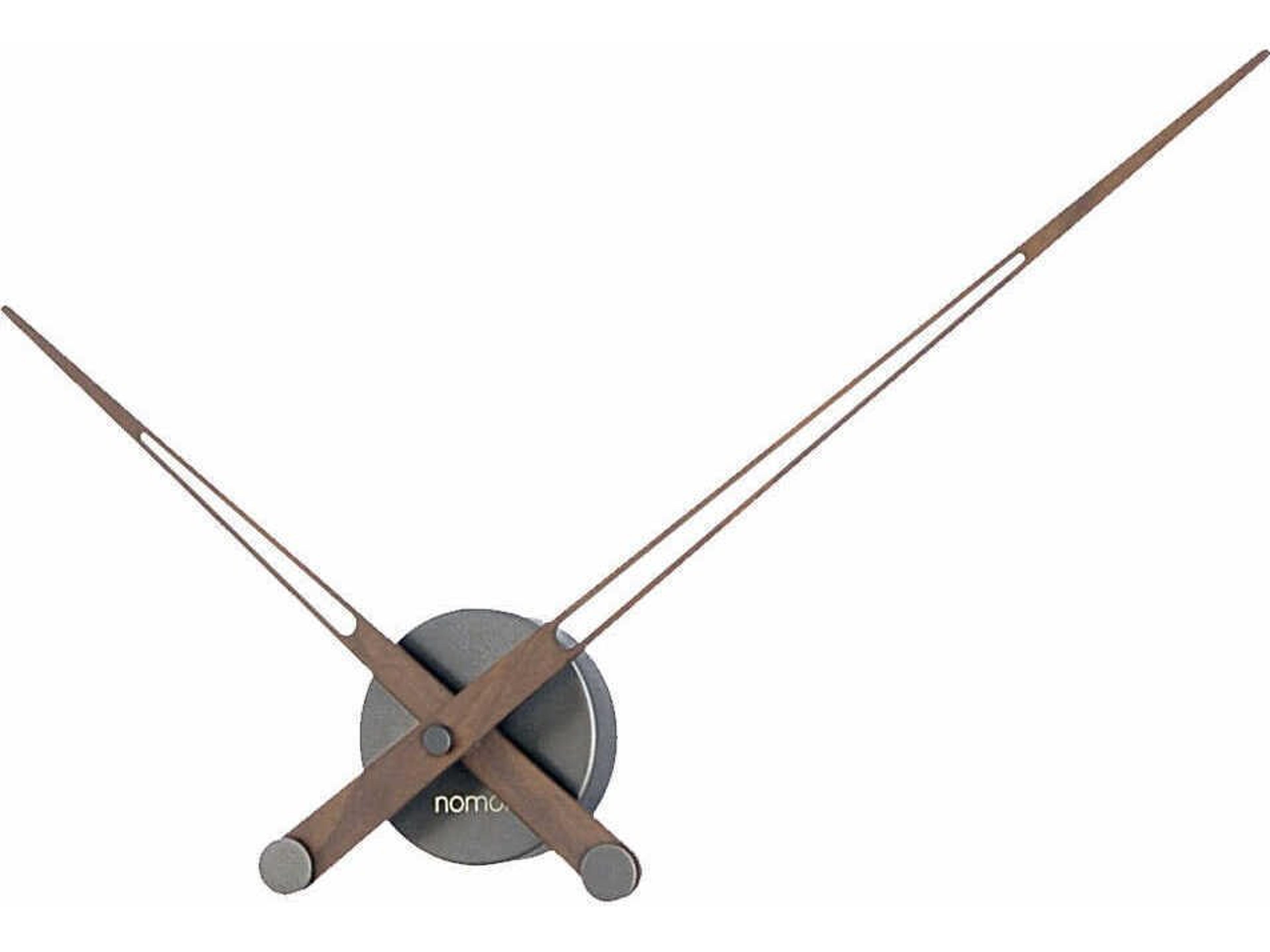 Nomon Axioma Graphite Steel Walnut Wall Clock