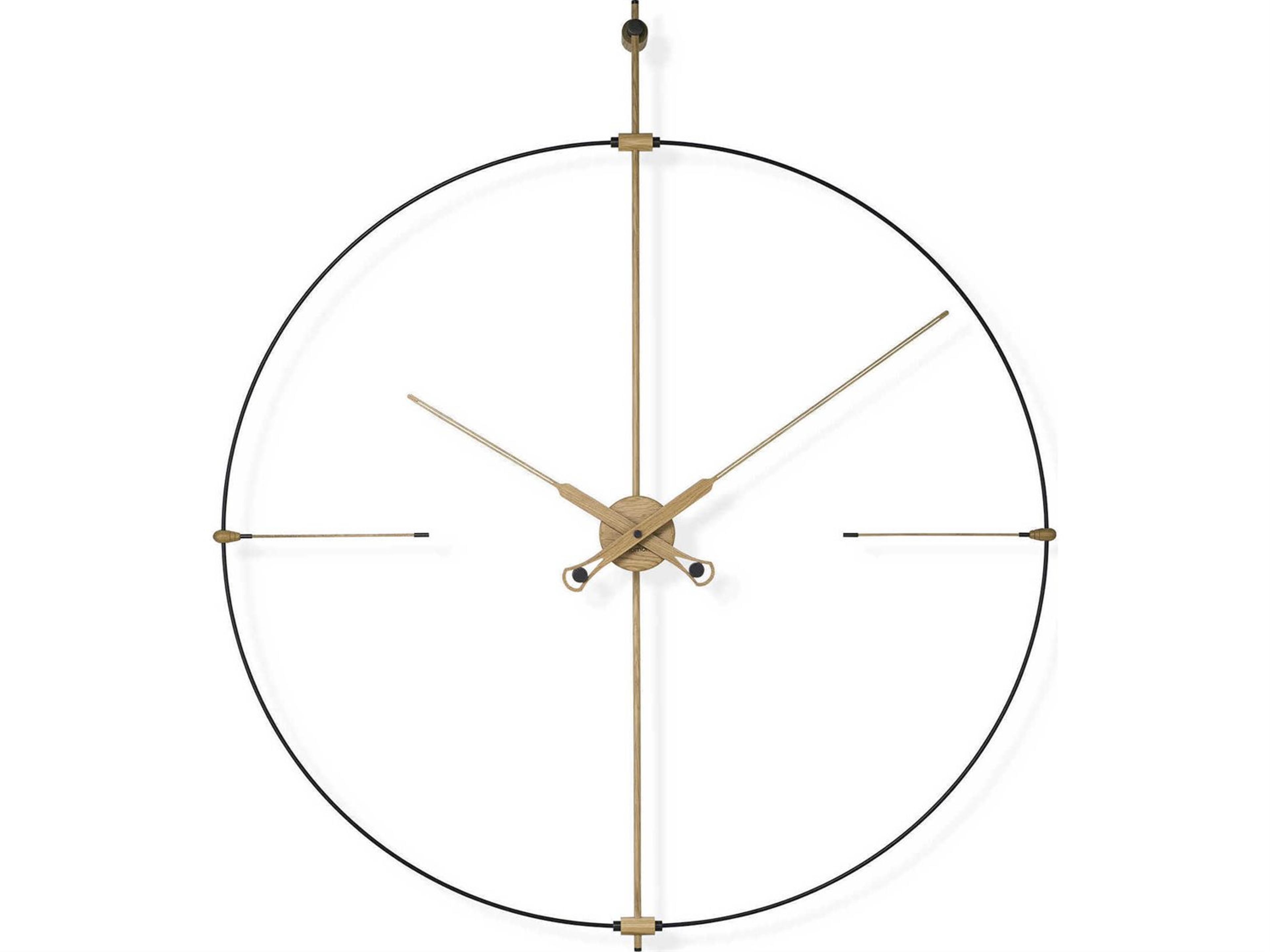 Nomon Bilbao Premium Black Oak Wall Clock