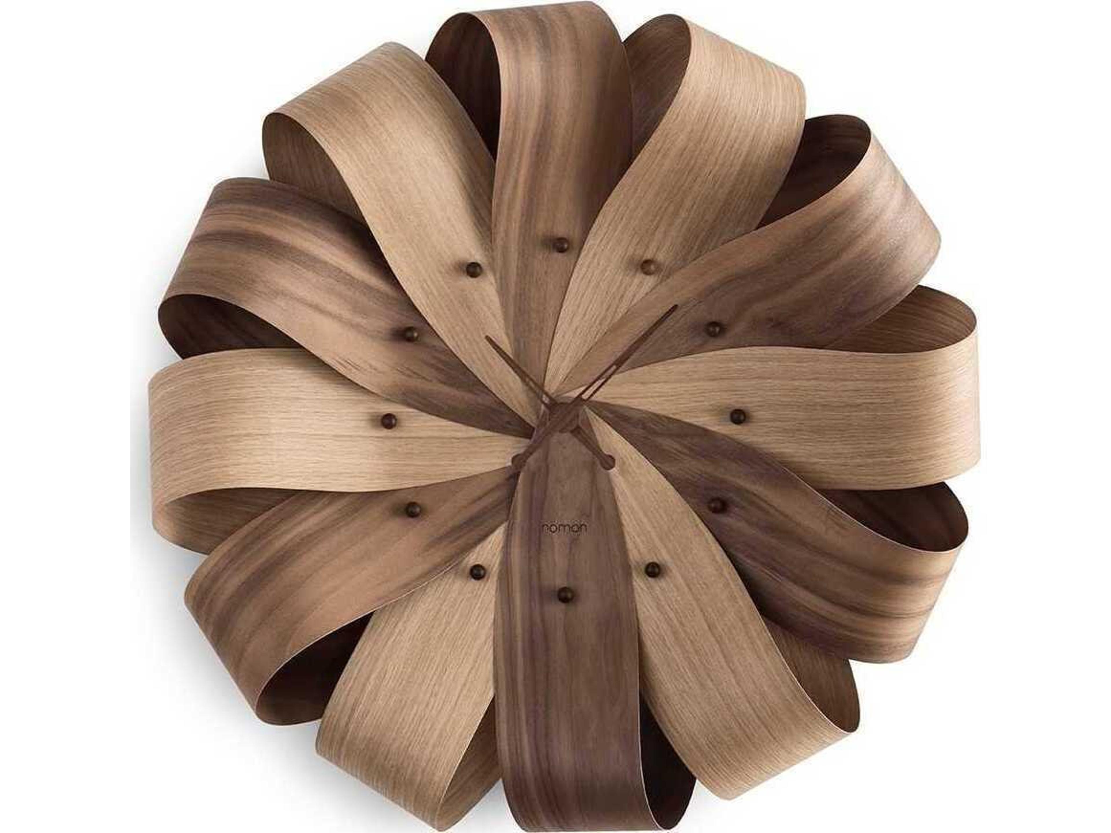 Nomon Brisa Mixto Walnut Oak Wall Clock