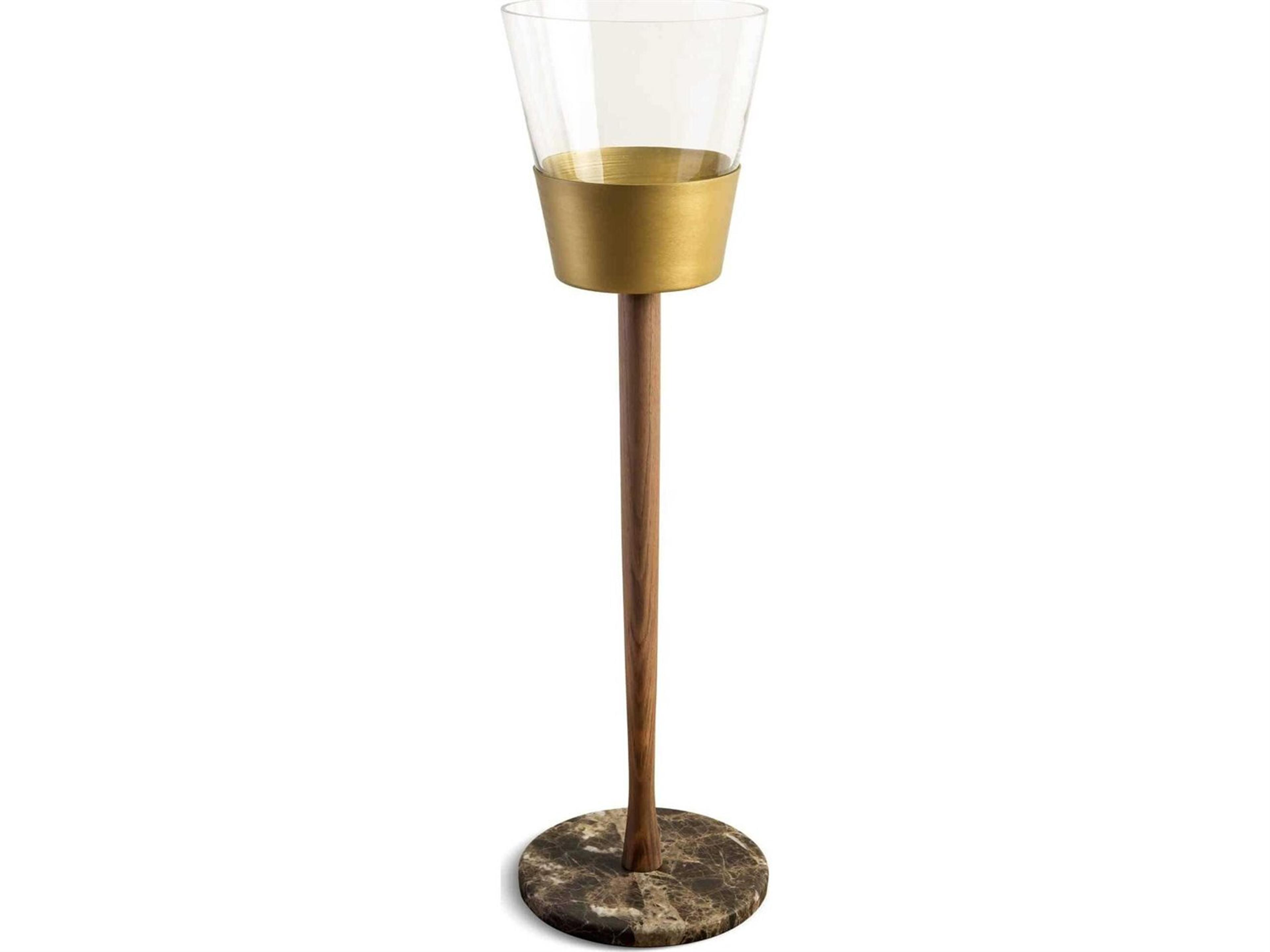 Nomon Champagnera Gold Natural Solid Walnut Champagne Bucket