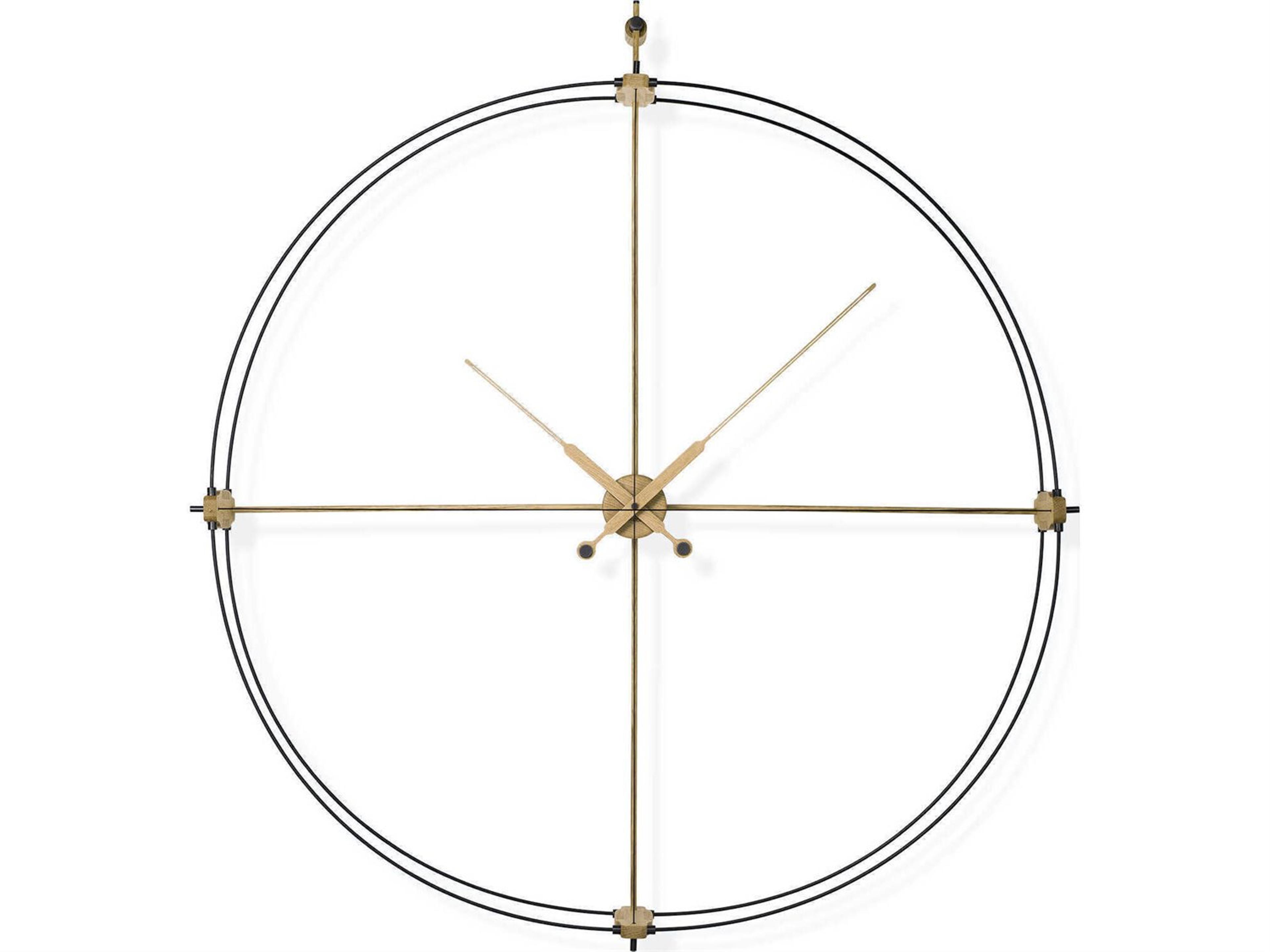 Nomon Delmori Black Oak Wall Clock