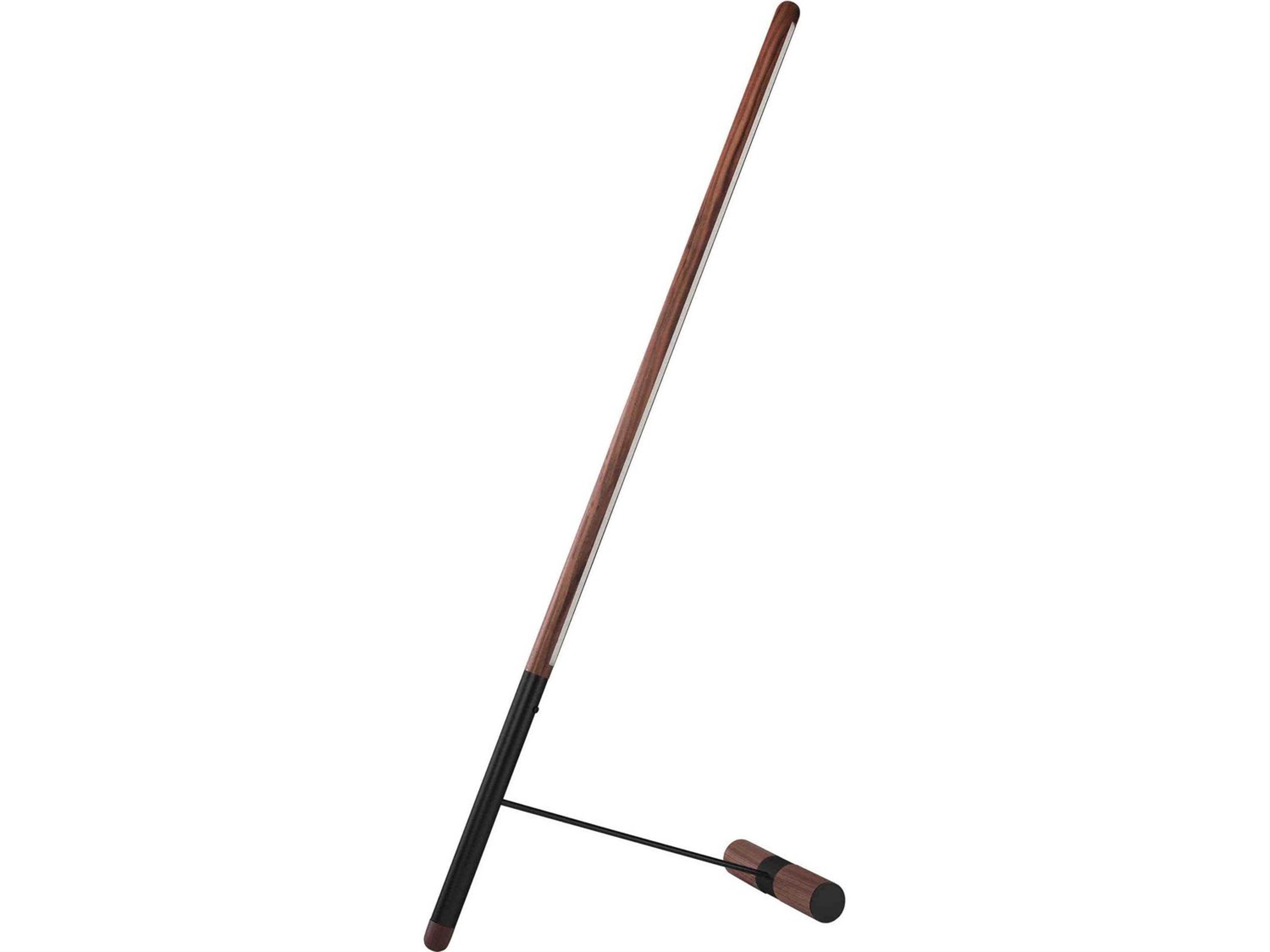 Nomon Linea Walnut Graphite Brown Floor Lamp