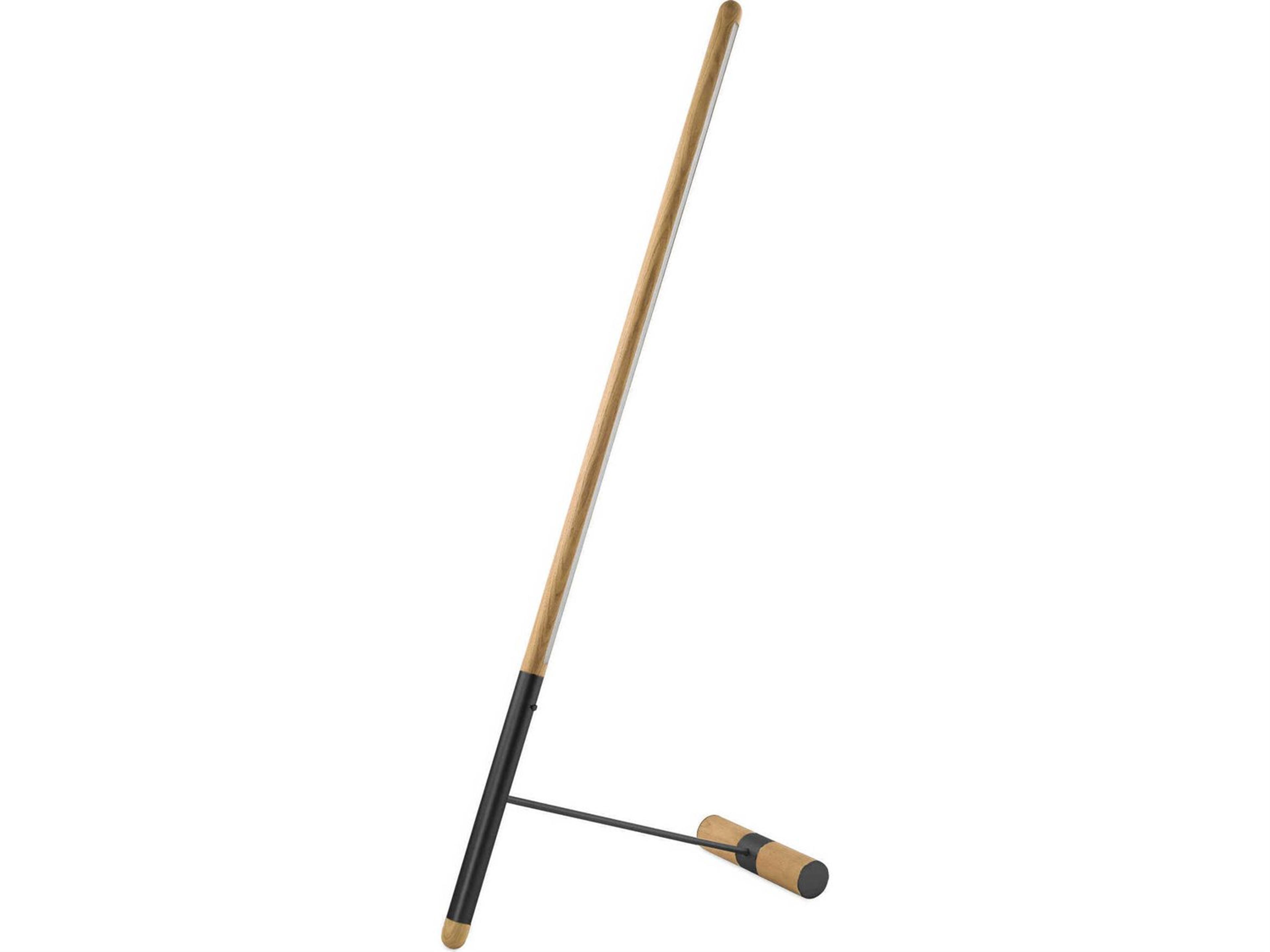 Nomon Linea Oak Graphite Wood Floor Lamp