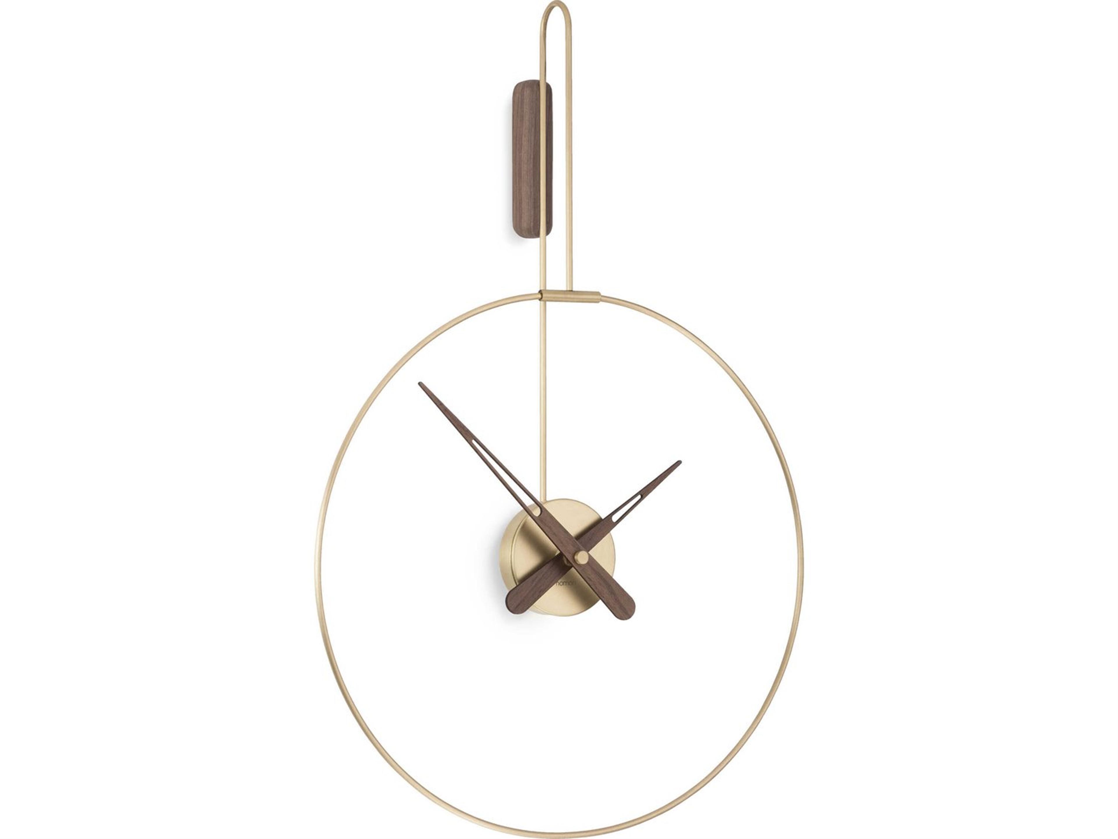 Nomon Micro Daro Polished Brass Wall Clock
