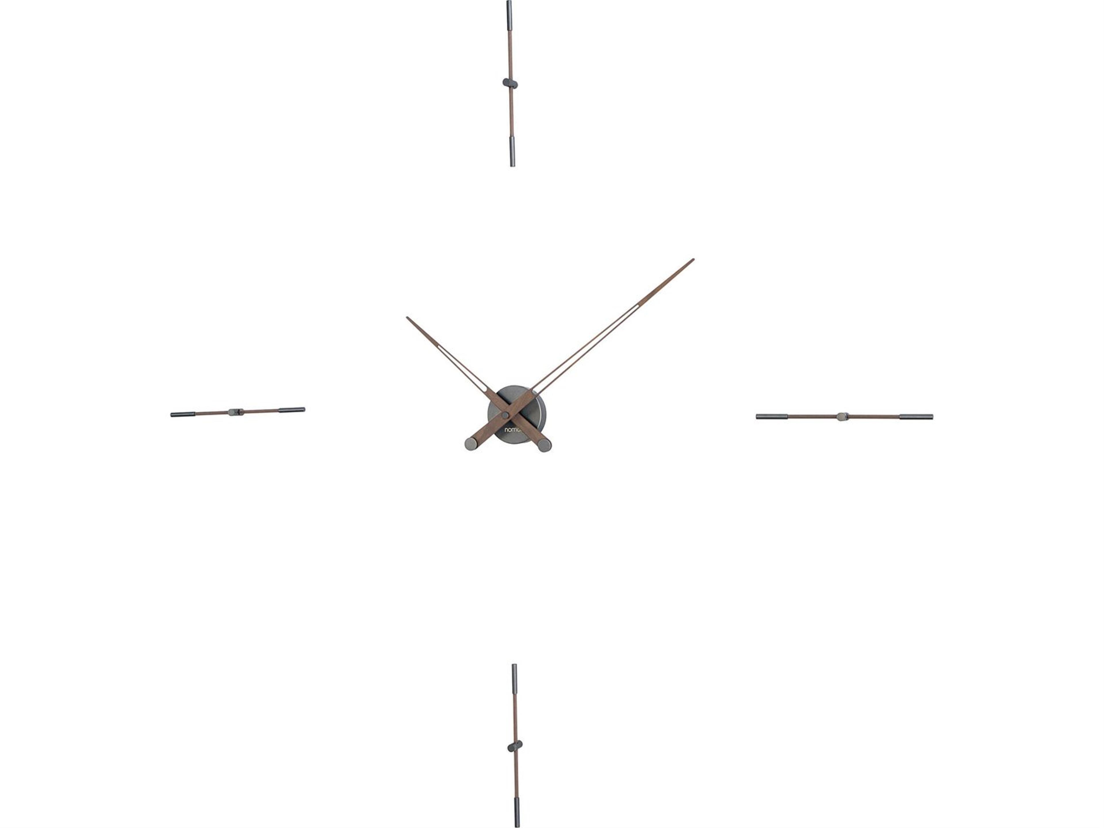 Nomon Merlin Graphite Walnut Wall Clock