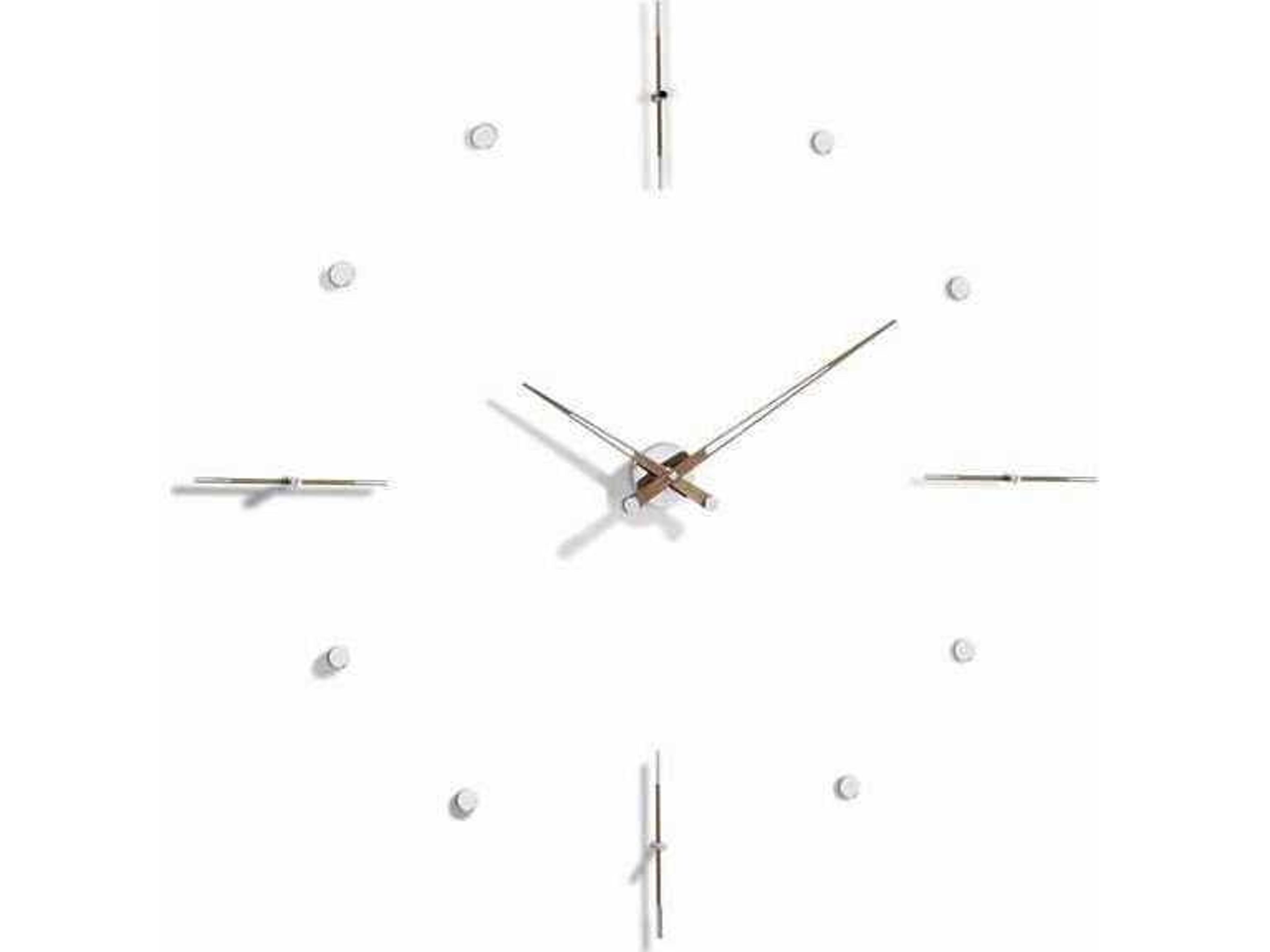 Nomon Mixto Chrome Walnut Wall Clock