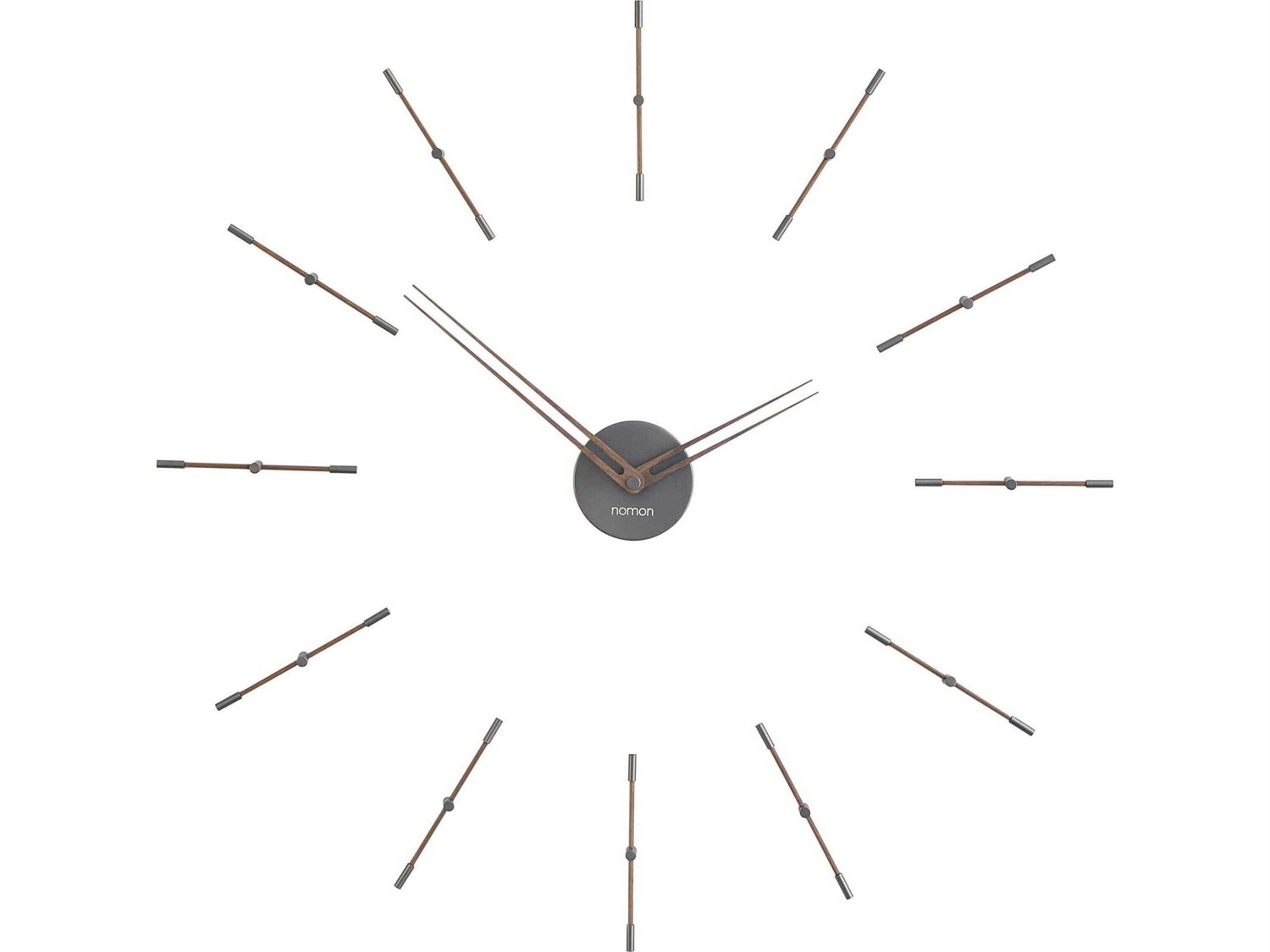 Nomon Mini Merlin Graphite Walnut Wall Clock