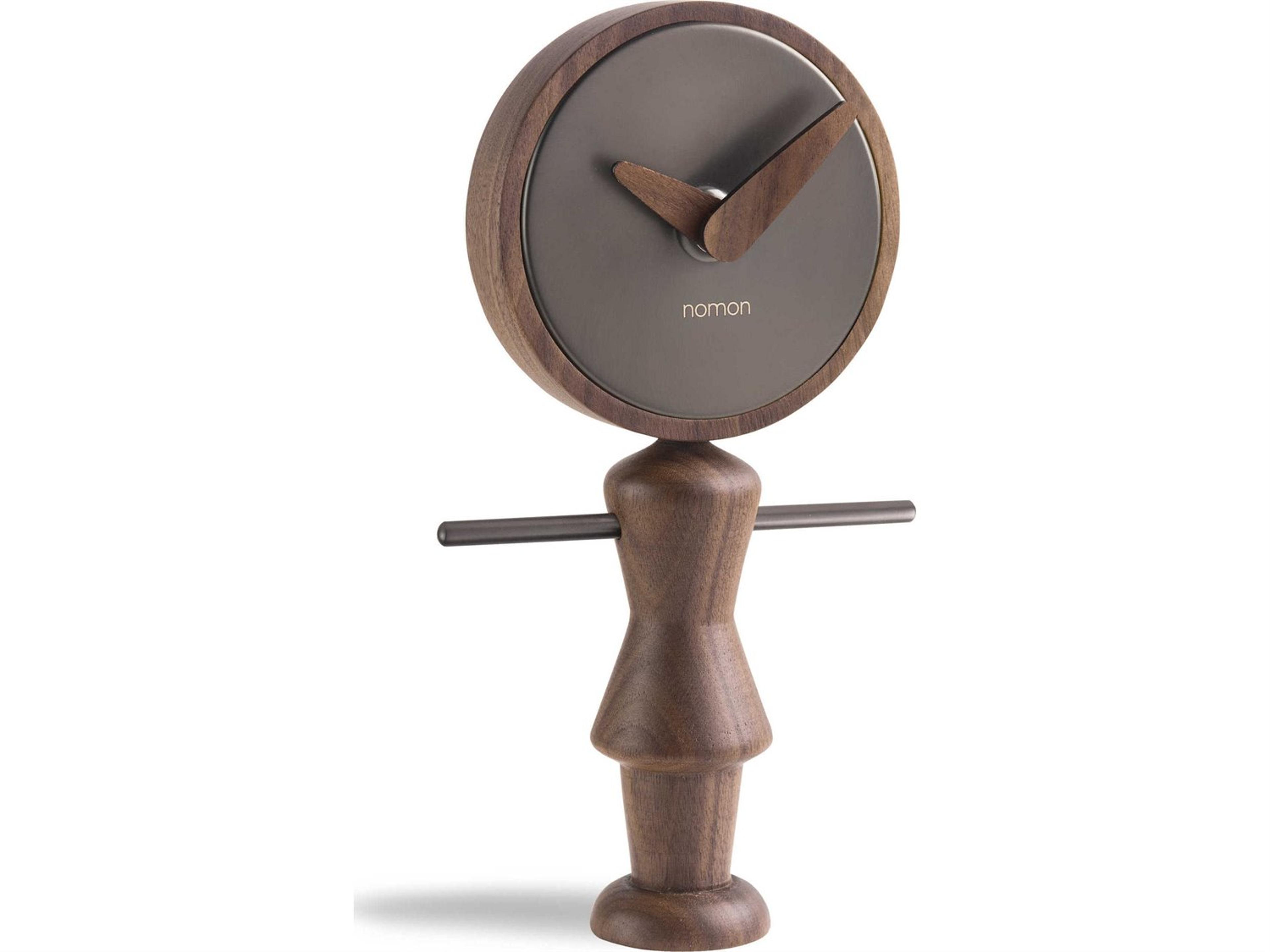 Nomon Nena Walnut Graphite Clock
