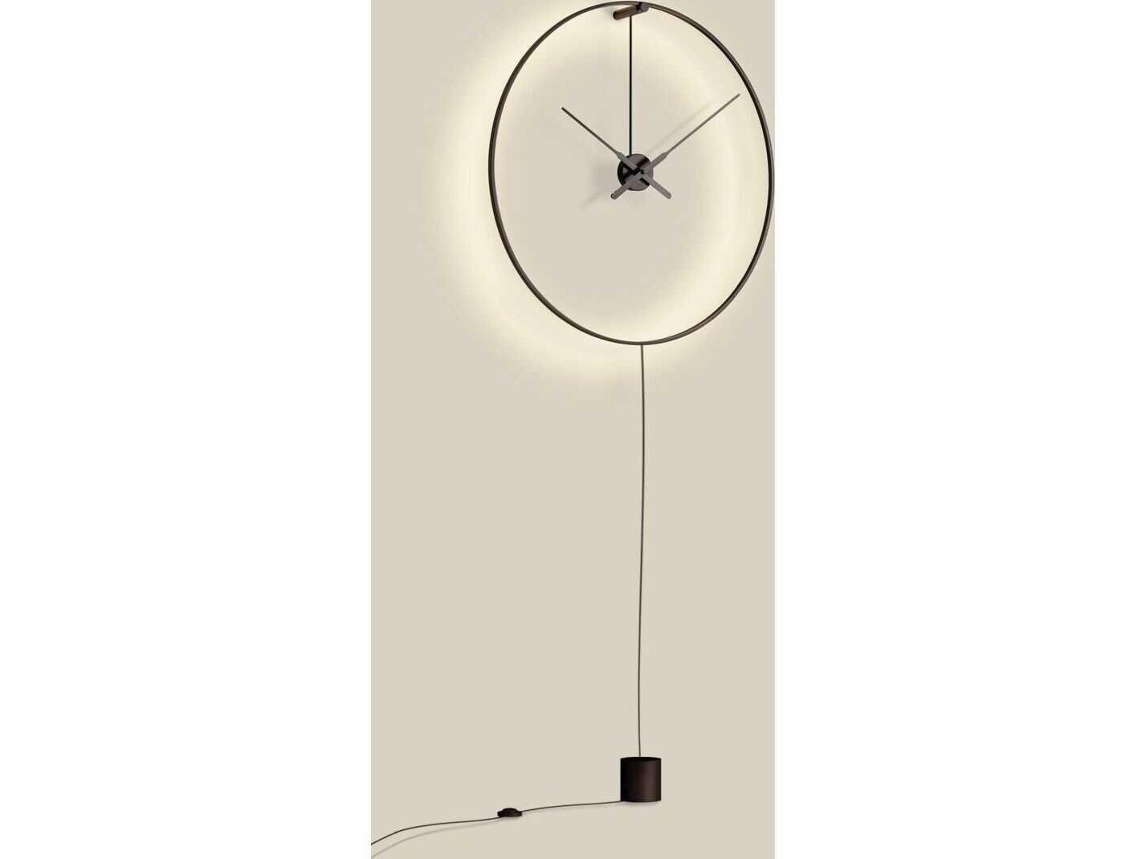 Nomon Ombra Black Wall Clock