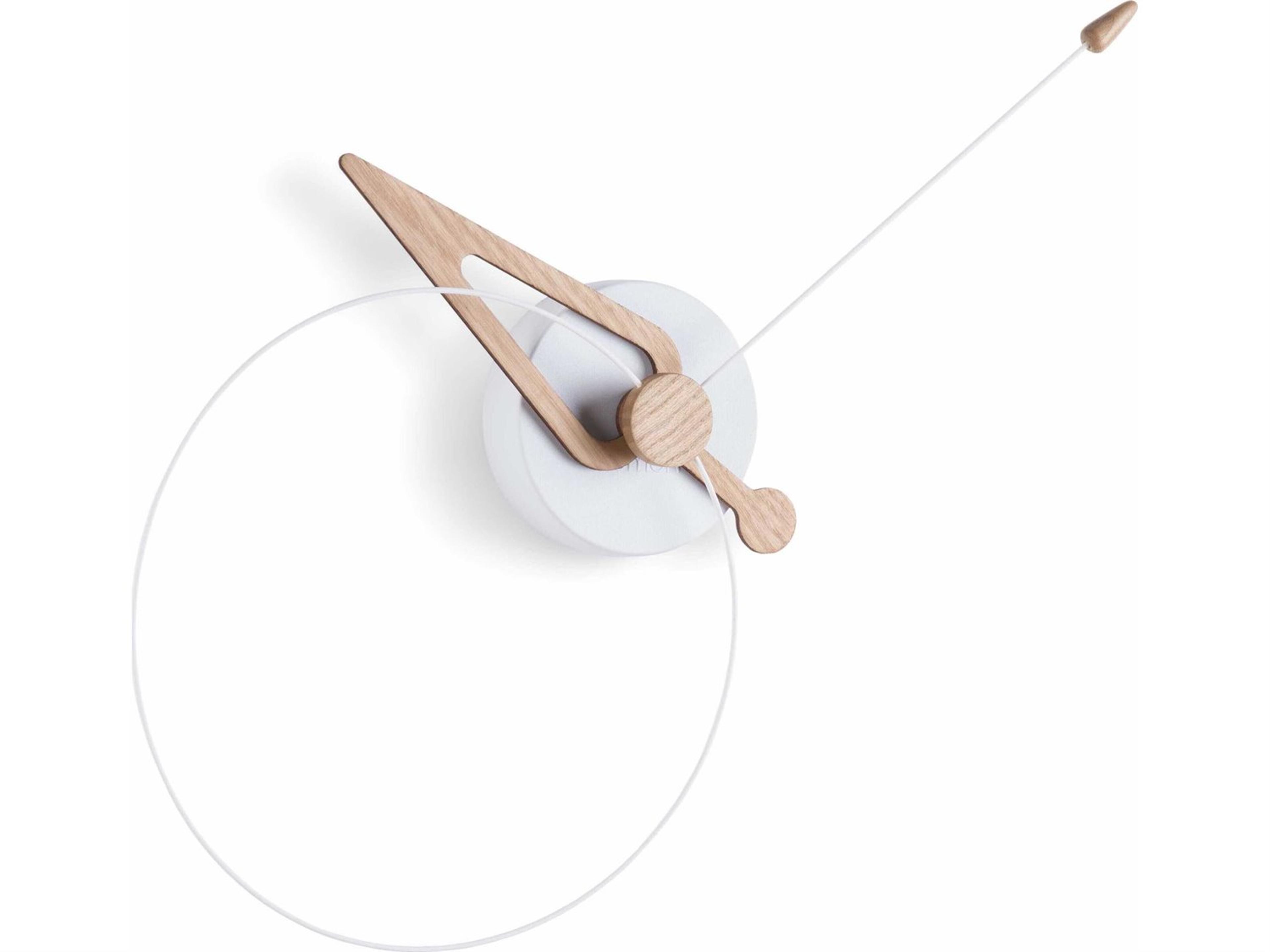 Nomon Pico White Oak Wall Clock