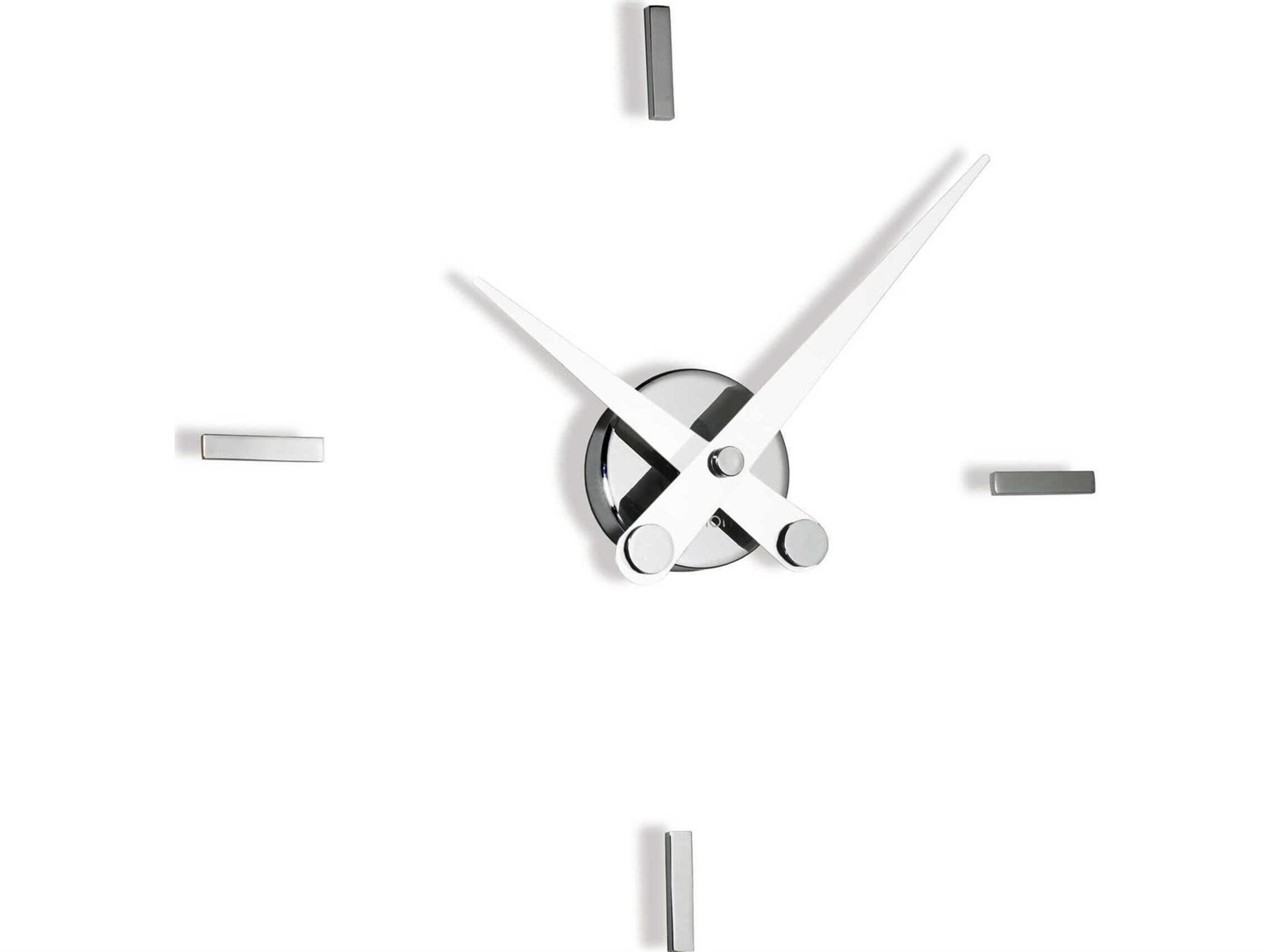 Nomon Puntos Chrome White Wall Clock
