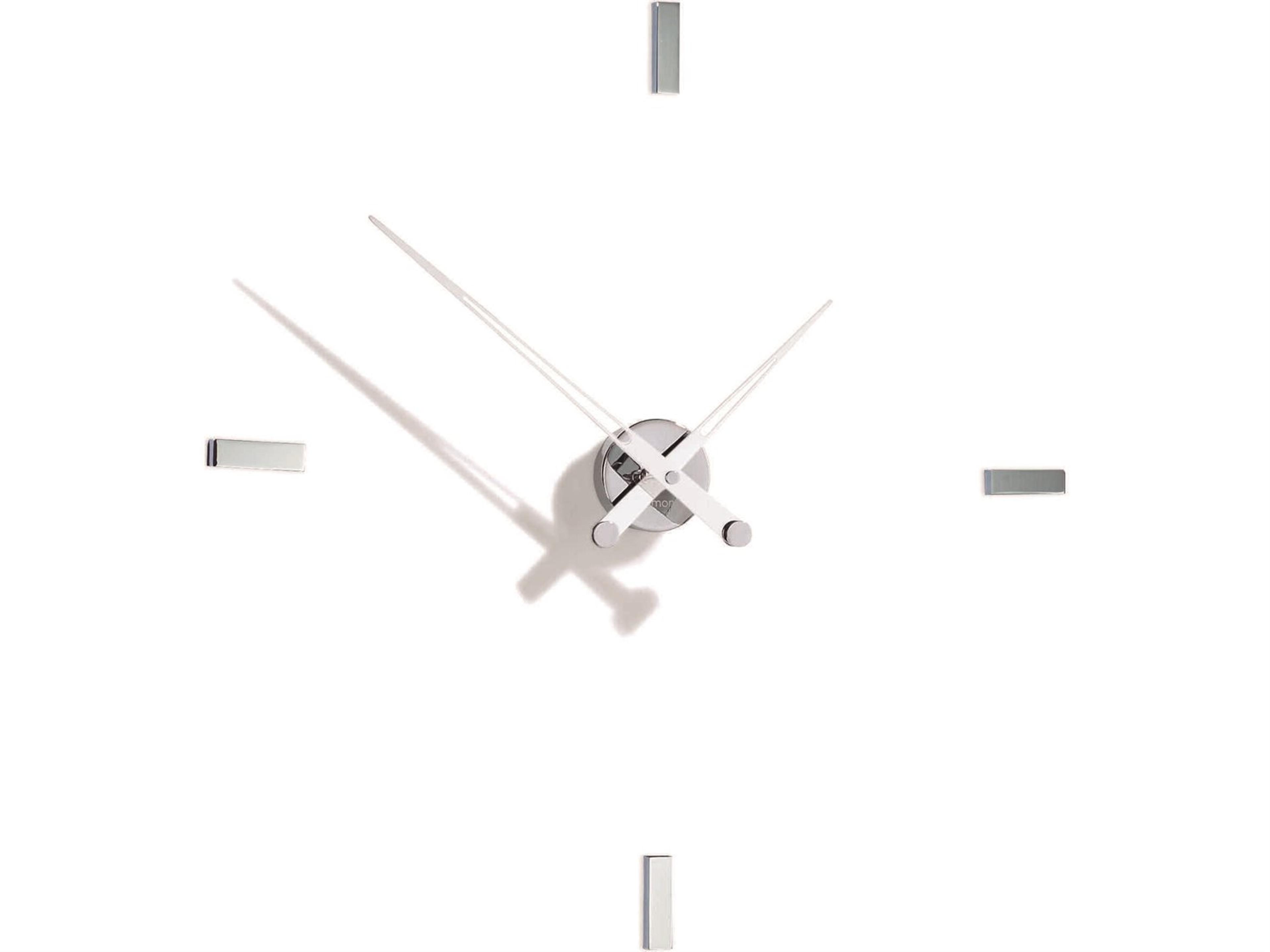 Nomon Tacon Chrome White Wall Clock