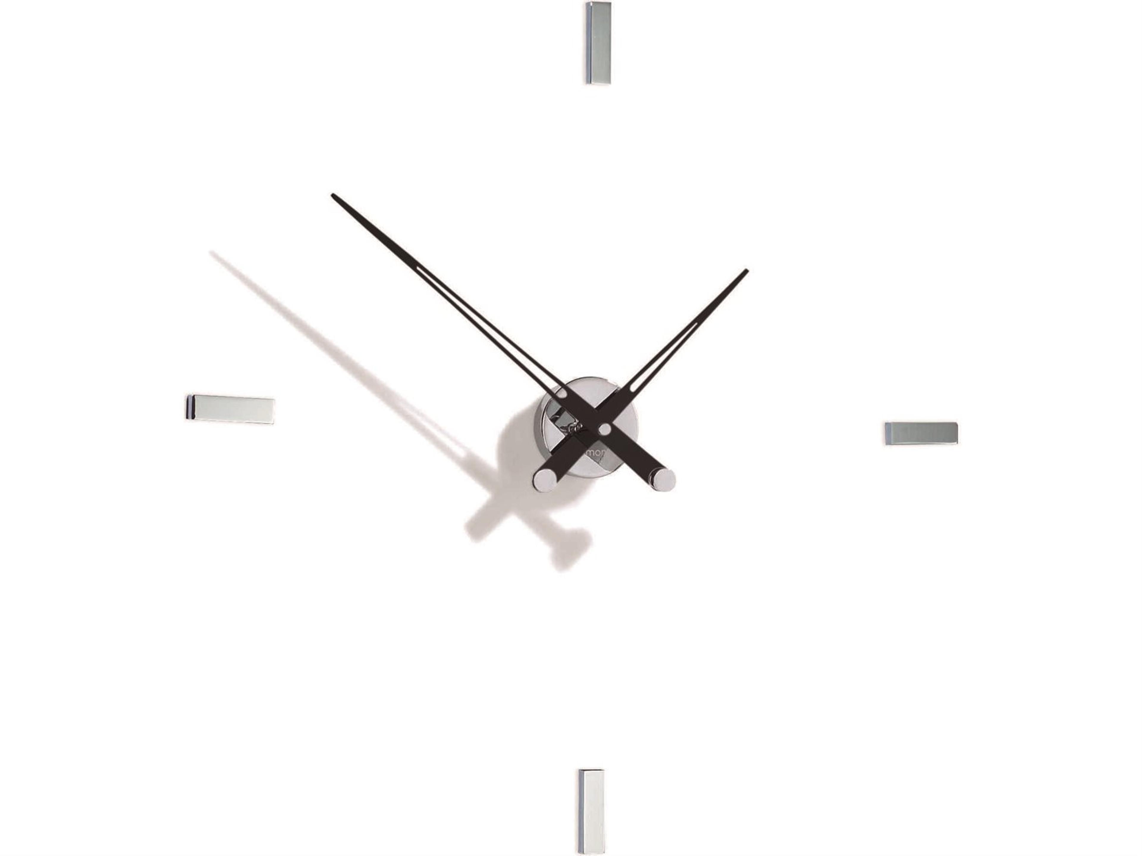 Nomon Tacon Chrome Black Wall Clock