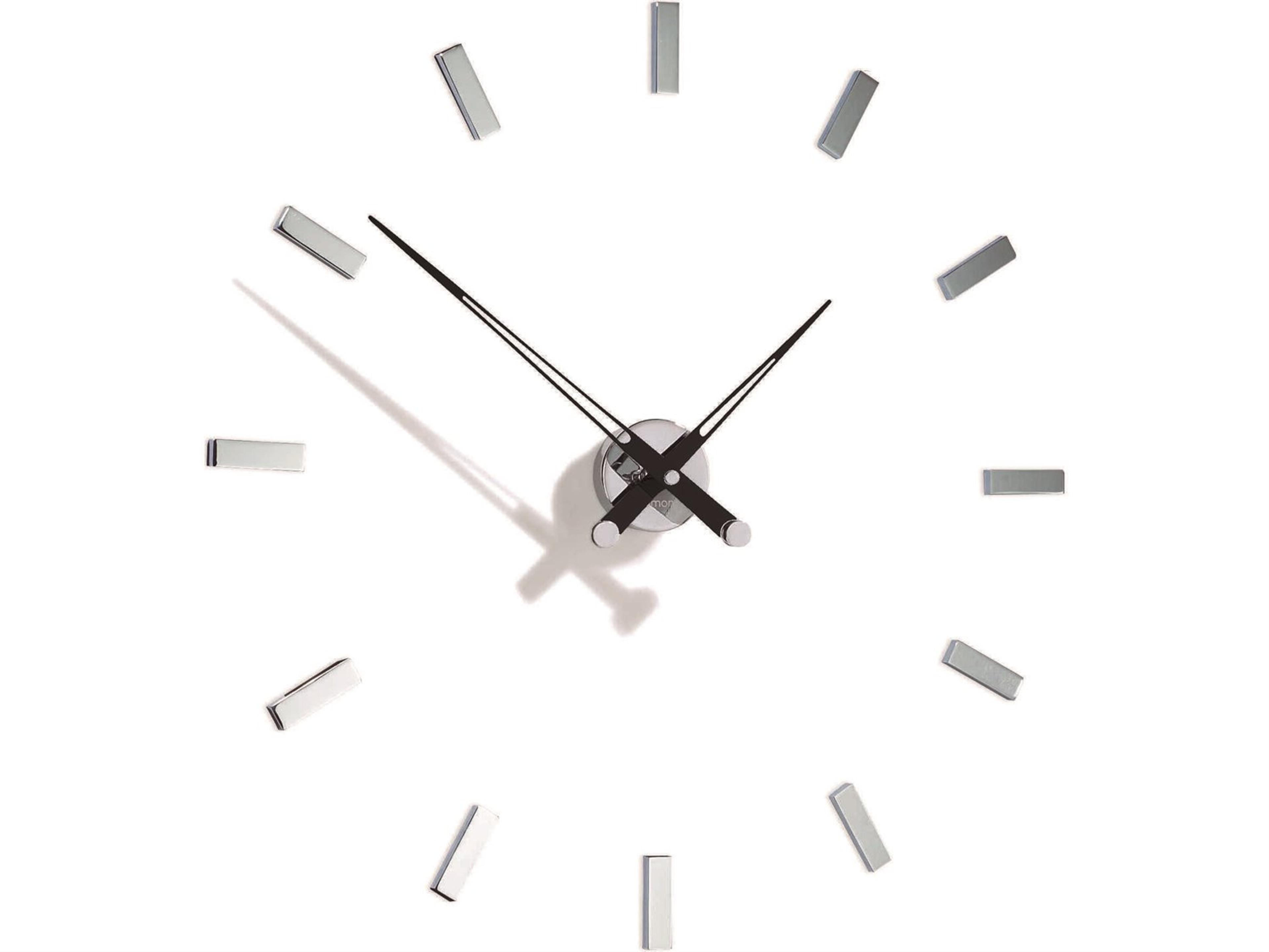 Nomon Tacon Chrome Black Wall Clock