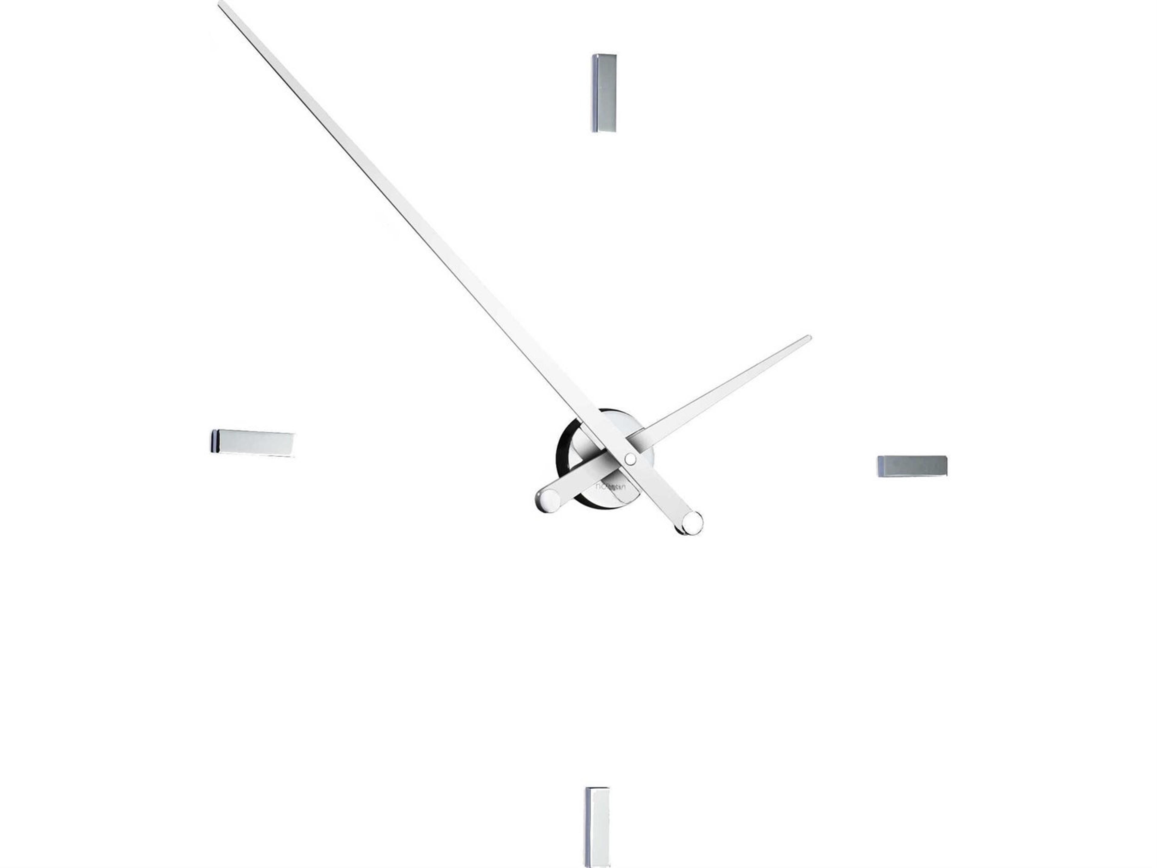 Nomon Tacon Chrome White Wall Clock