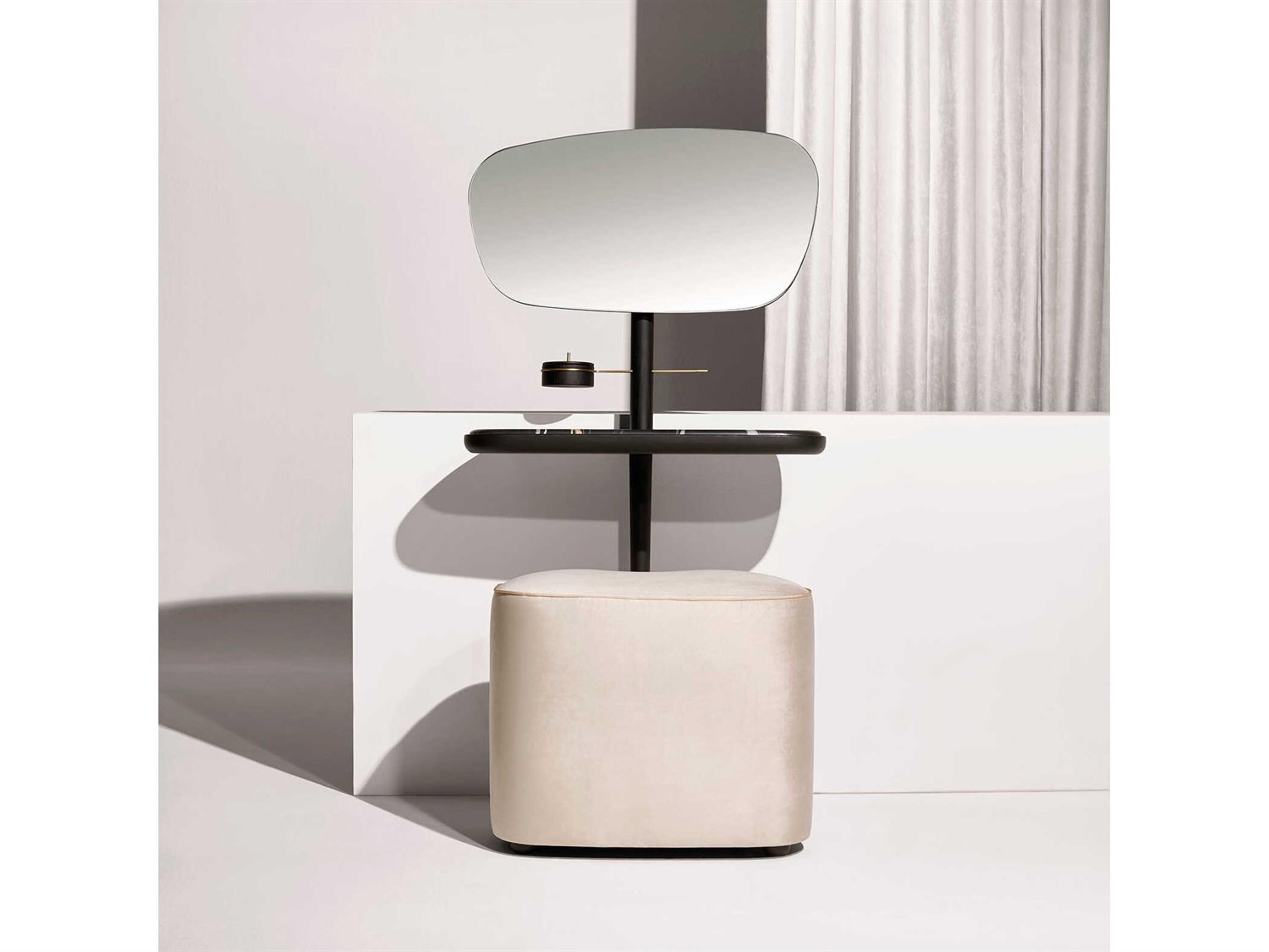 Tocador Black Ash Sahara Noir Wood Vanity Table