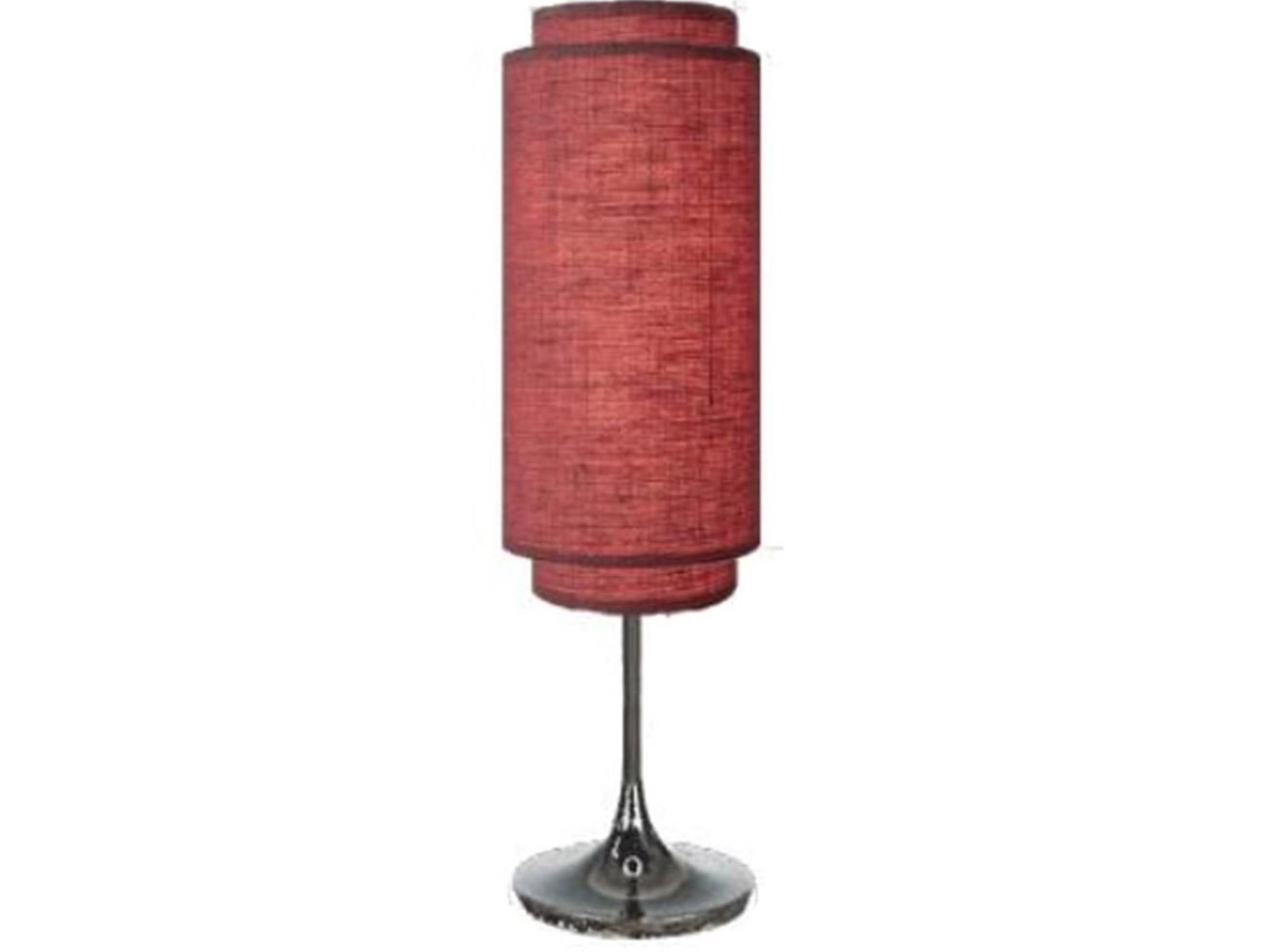 Nova Lollipop Black Nickel Red Buffet Lamp