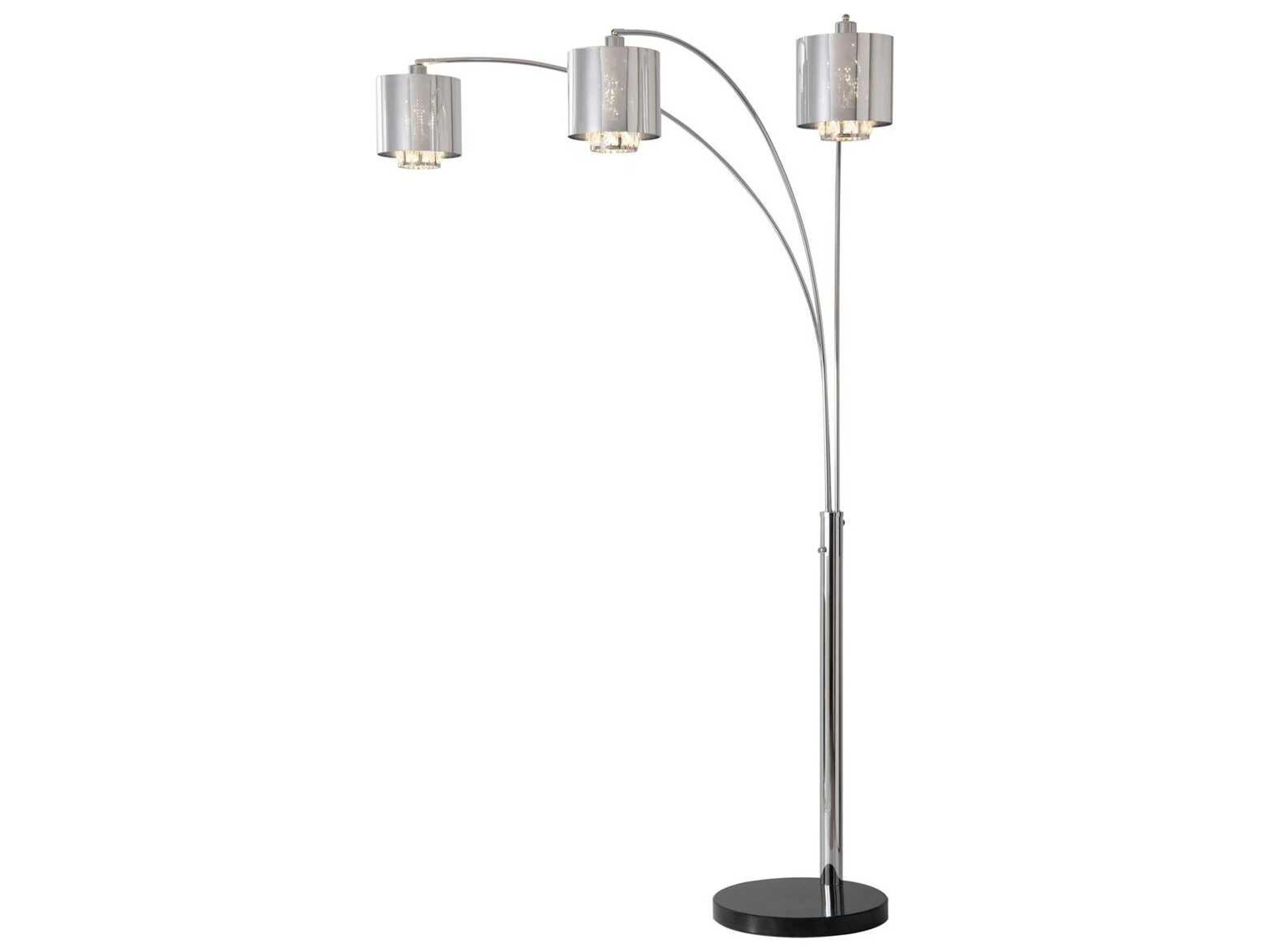 Nova Marilyn Chrome Crystal Floor Lamp