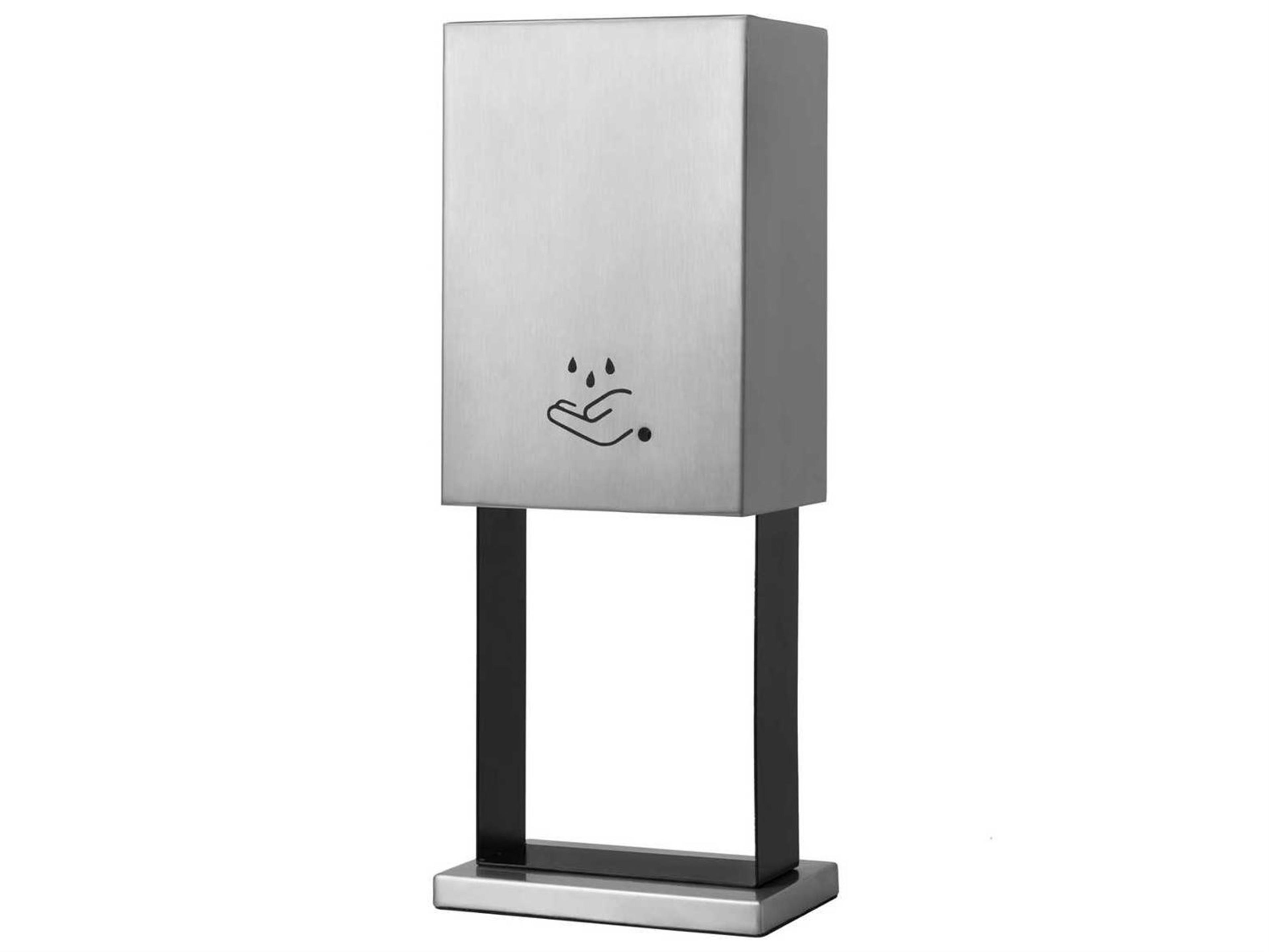 Satin Nickel Tabletop Hand Sanitizer Dispenser