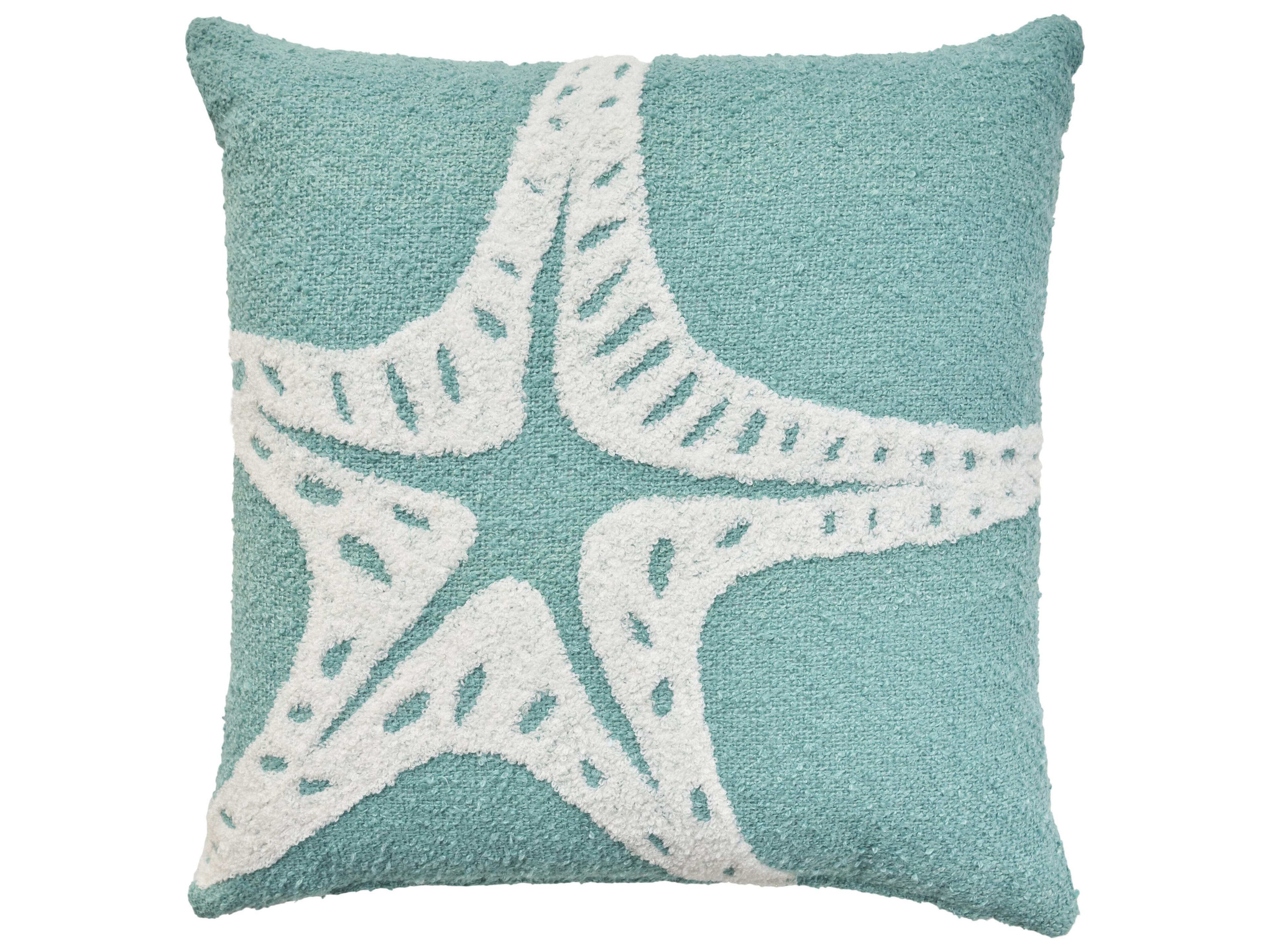 Mina Victory Outdoor Towel Starfish Pillow