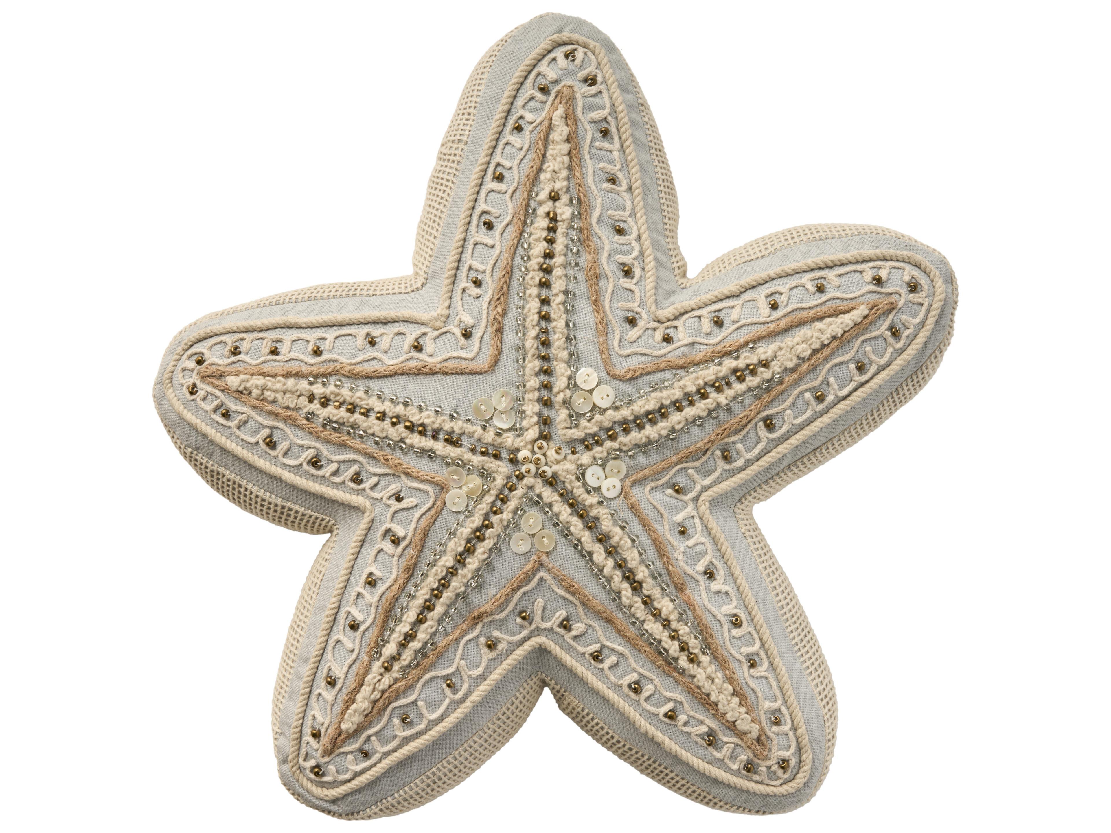 Nourison Mina Victory Coastal Embellished Starfish Pillow