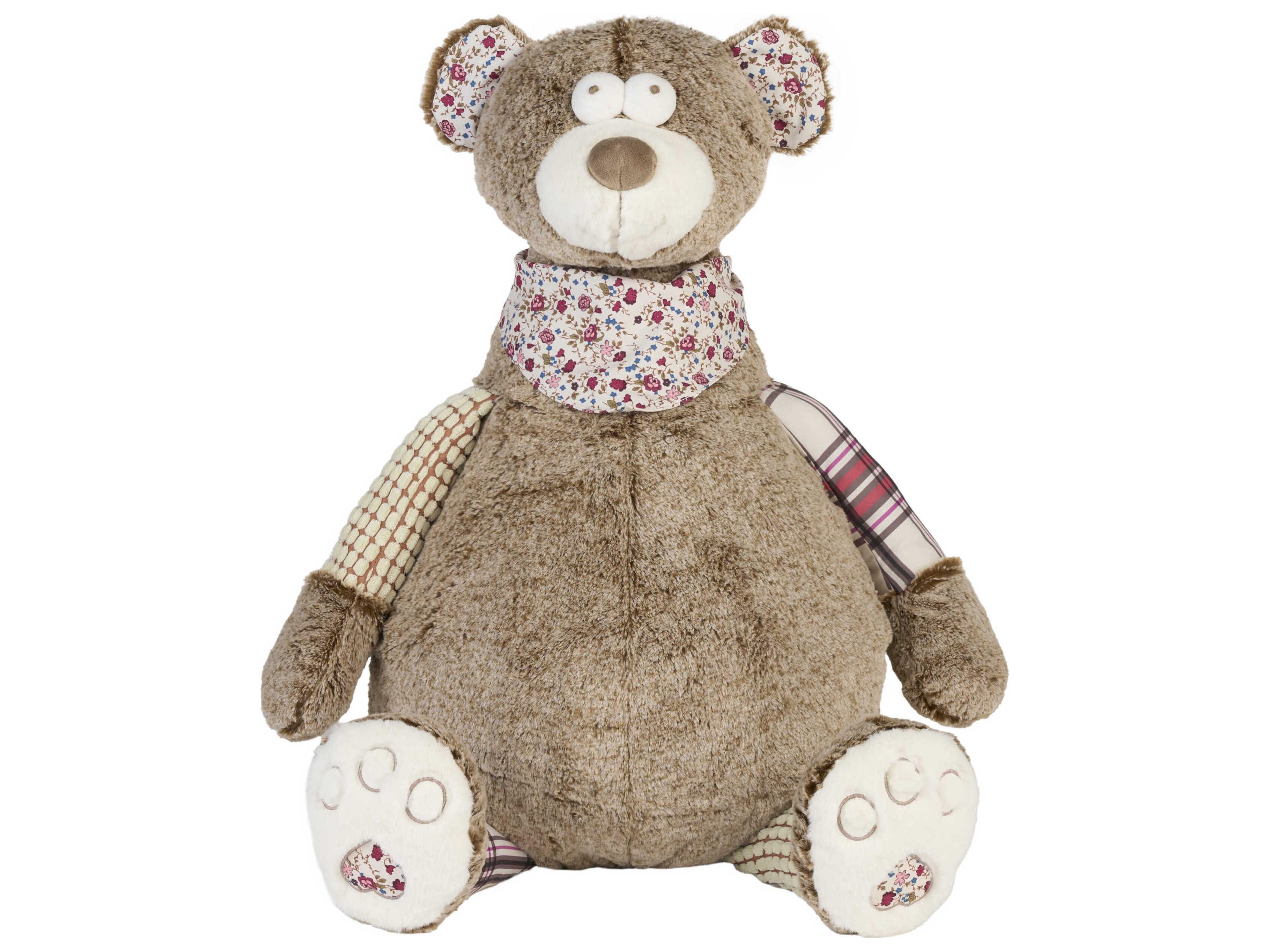 Nourison Mina Victory Bear Brown Plush