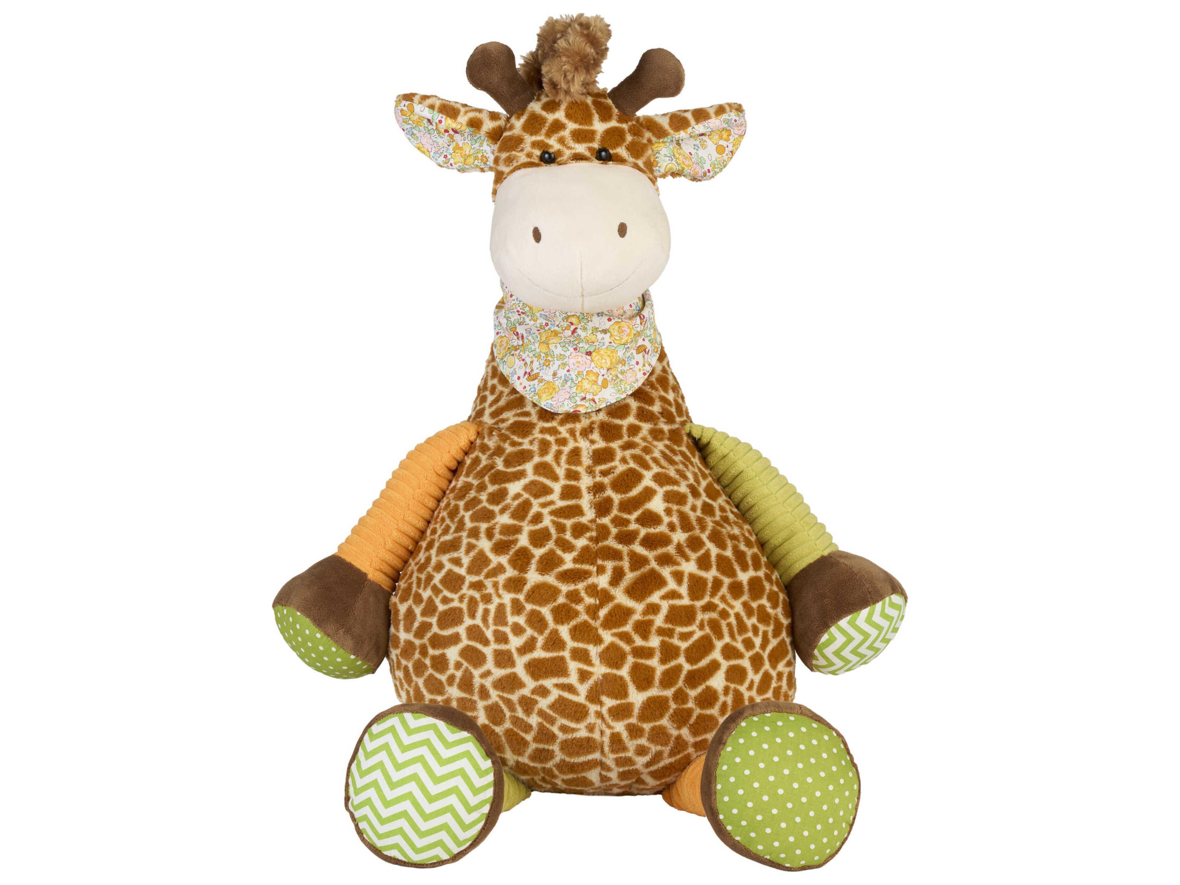 Nourison Mina Victory Giraffe Brown Plush