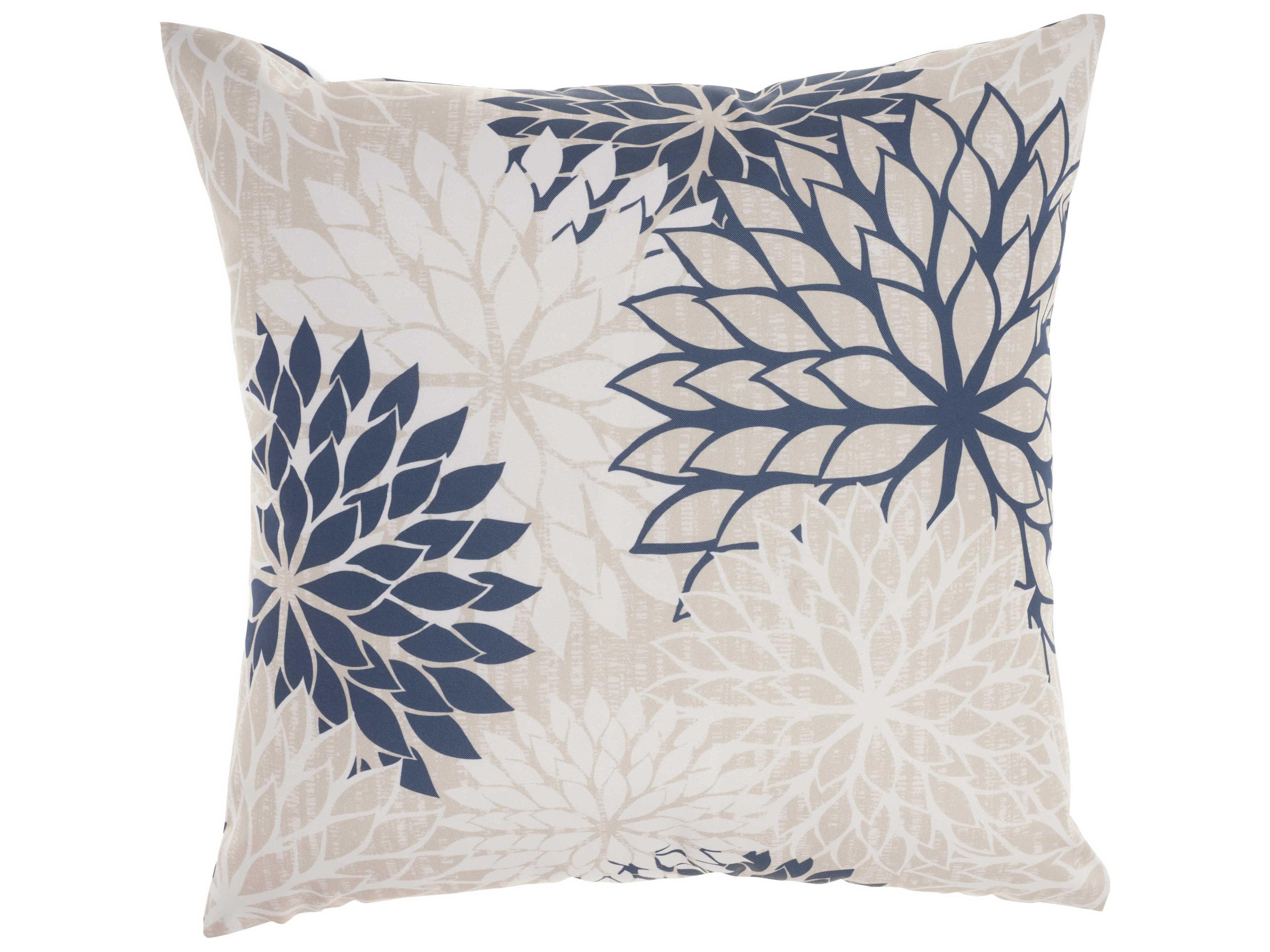 Aloha Ivory / Navy Pillow