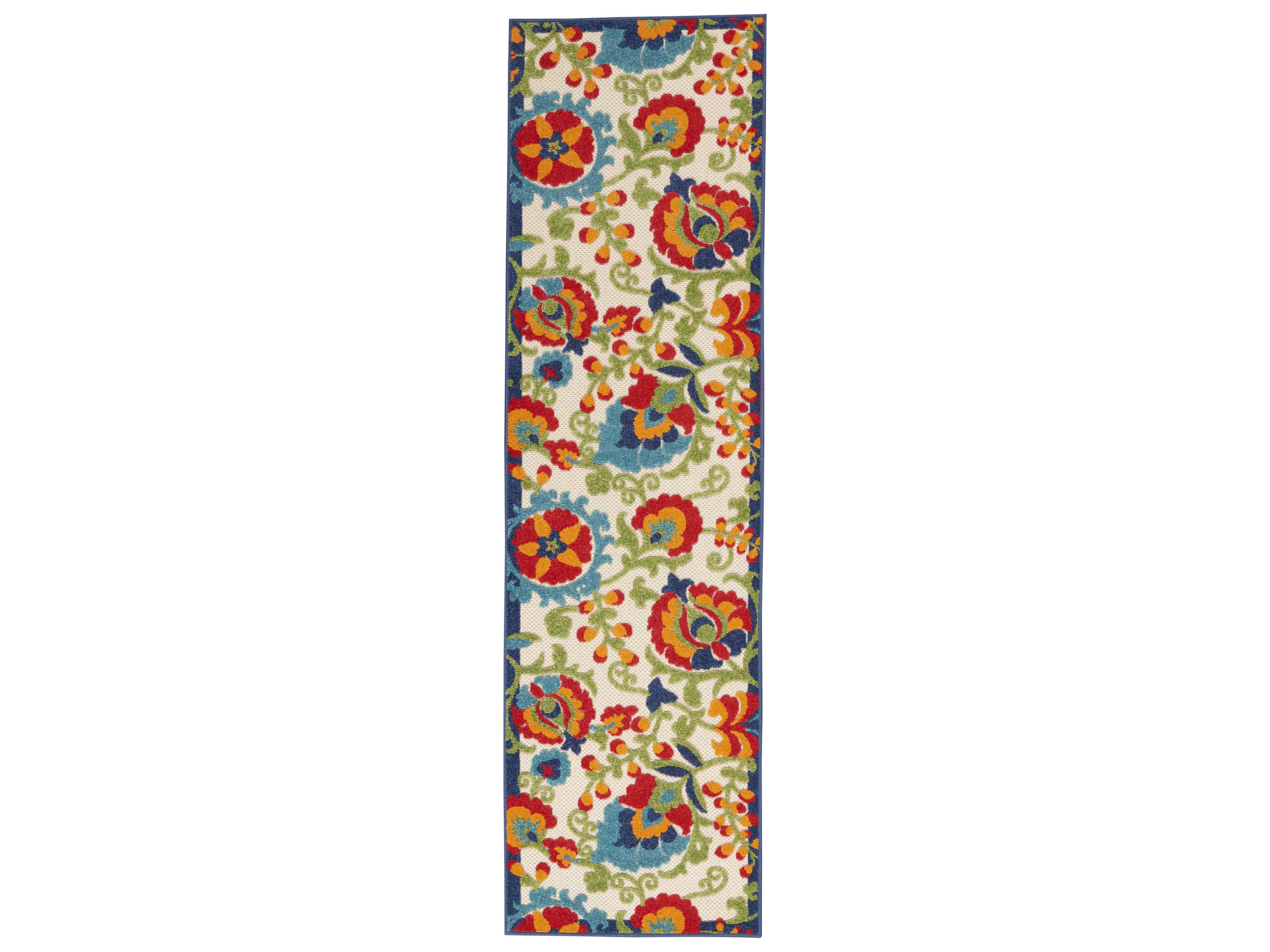 Nourison Aloha Bordered Runner Area Rug