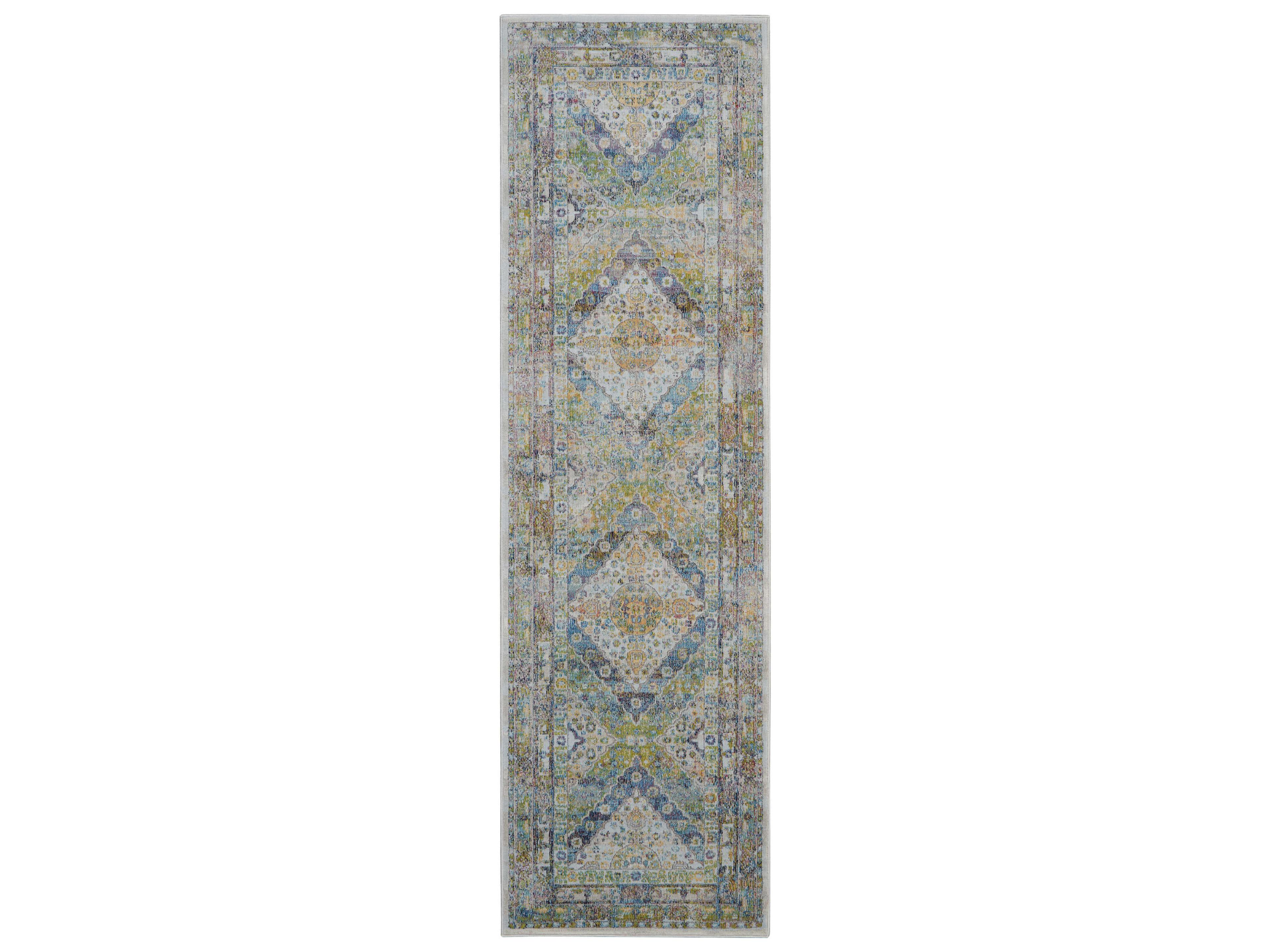 Nourison Ankara Global Bordered Runner Area Rug