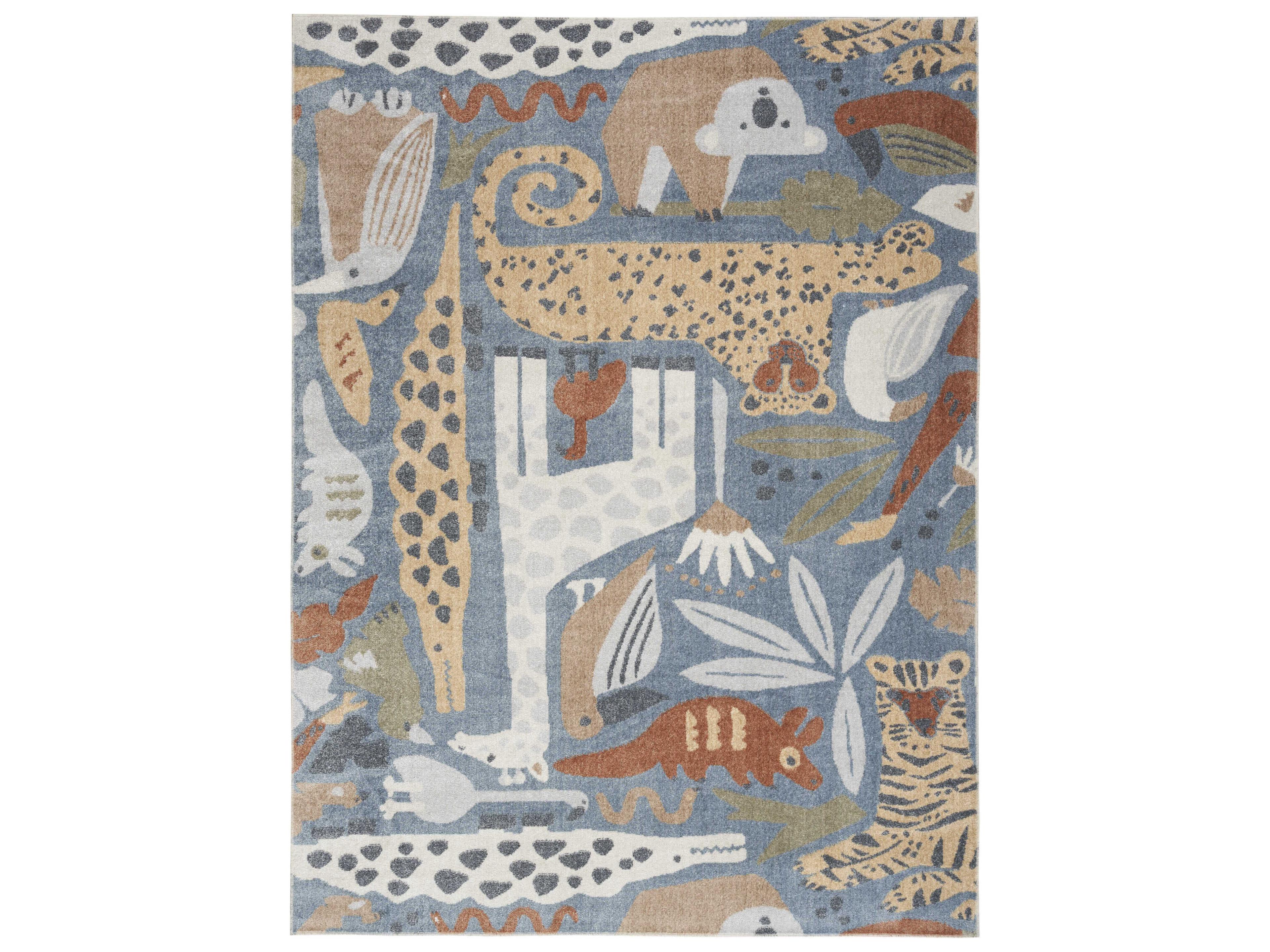 Nourison Astra Machine Washable Animal Print Area Rug