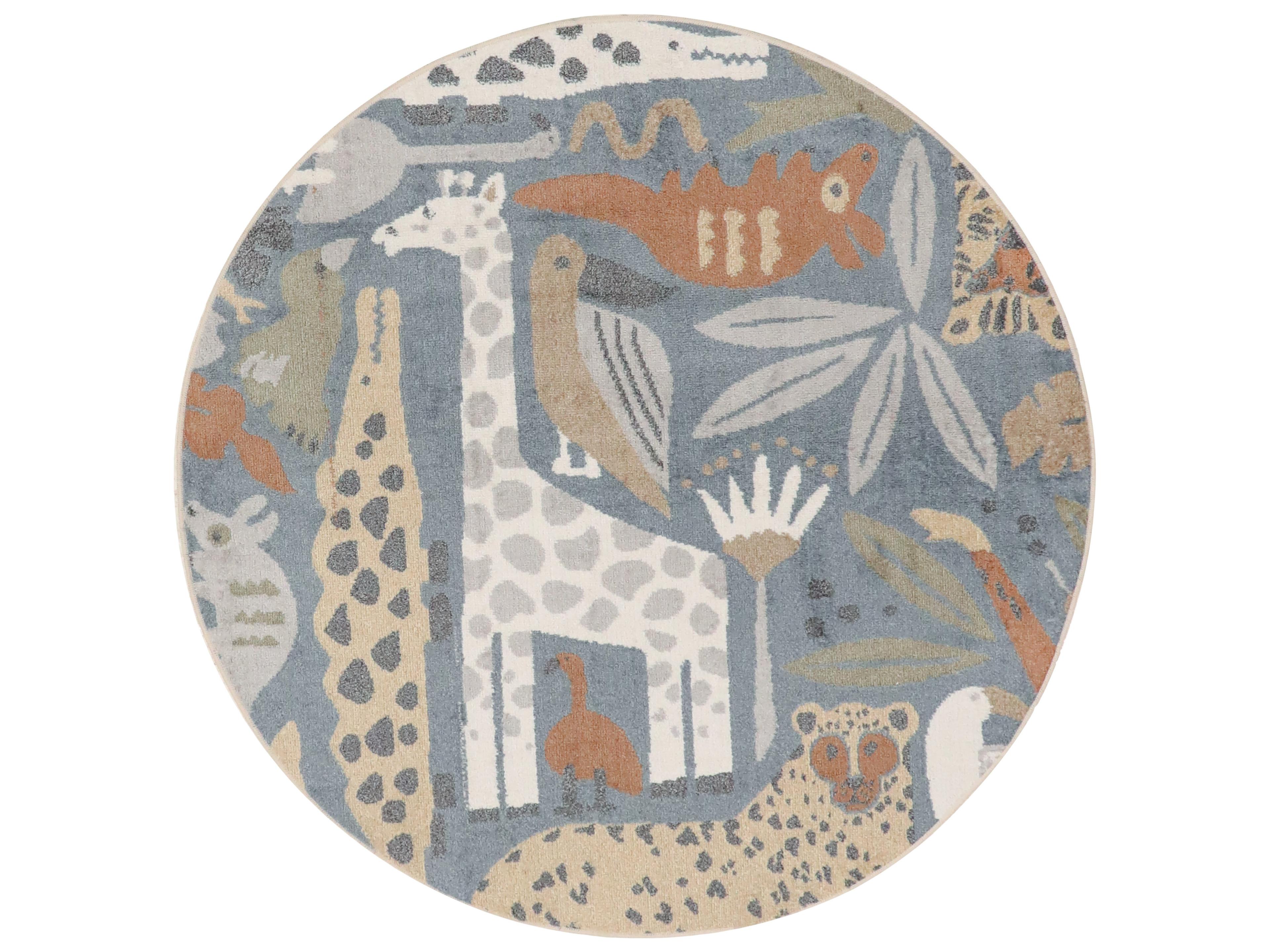 Nourison Astra Machine Washable Animal Prints Area Rug