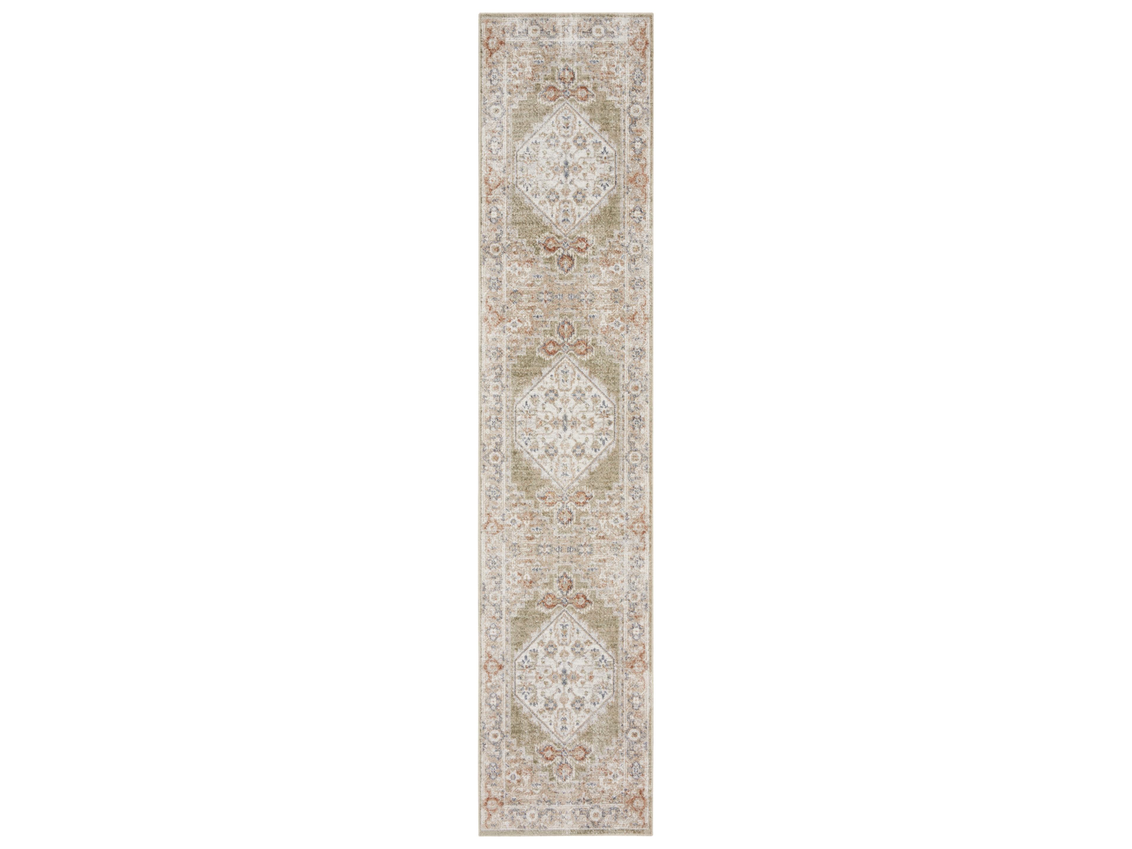 Nourison Astra Machine Washable Bordered Runner Area Rug