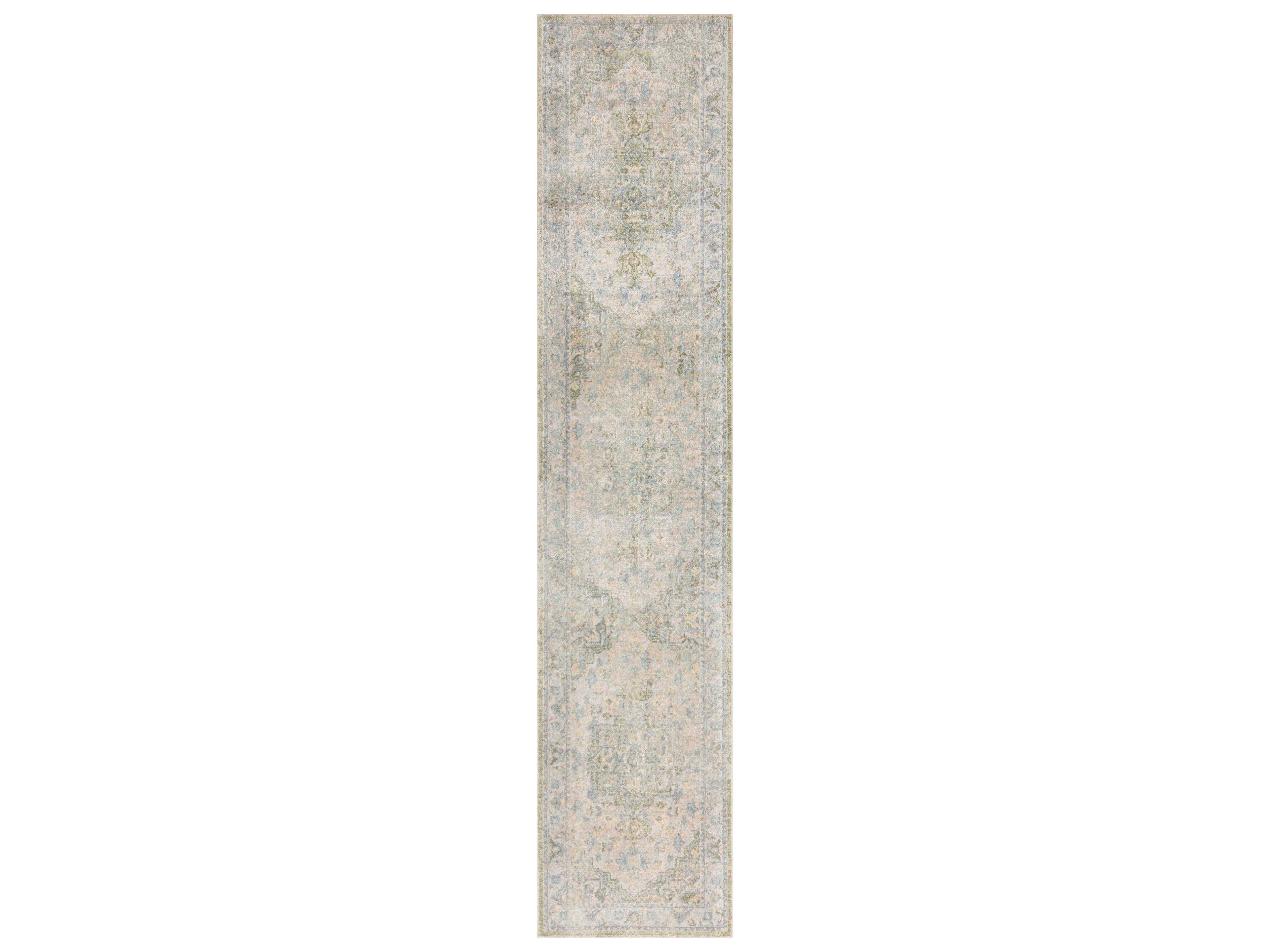 Nourison Astra Machine Washable Bordered Runner Area Rug