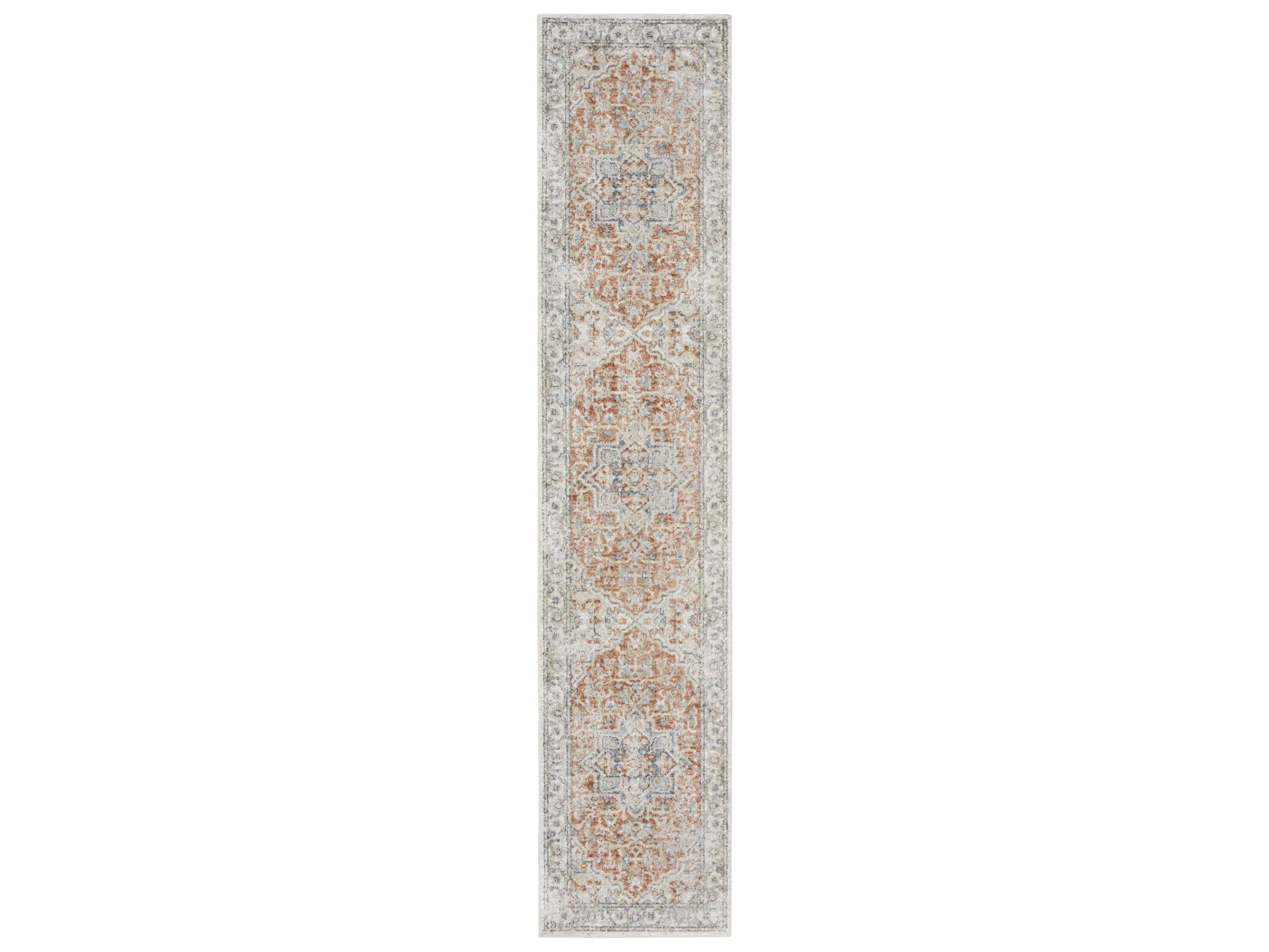 Nourison Astra Machine Washable Bordered Runner Area Rug