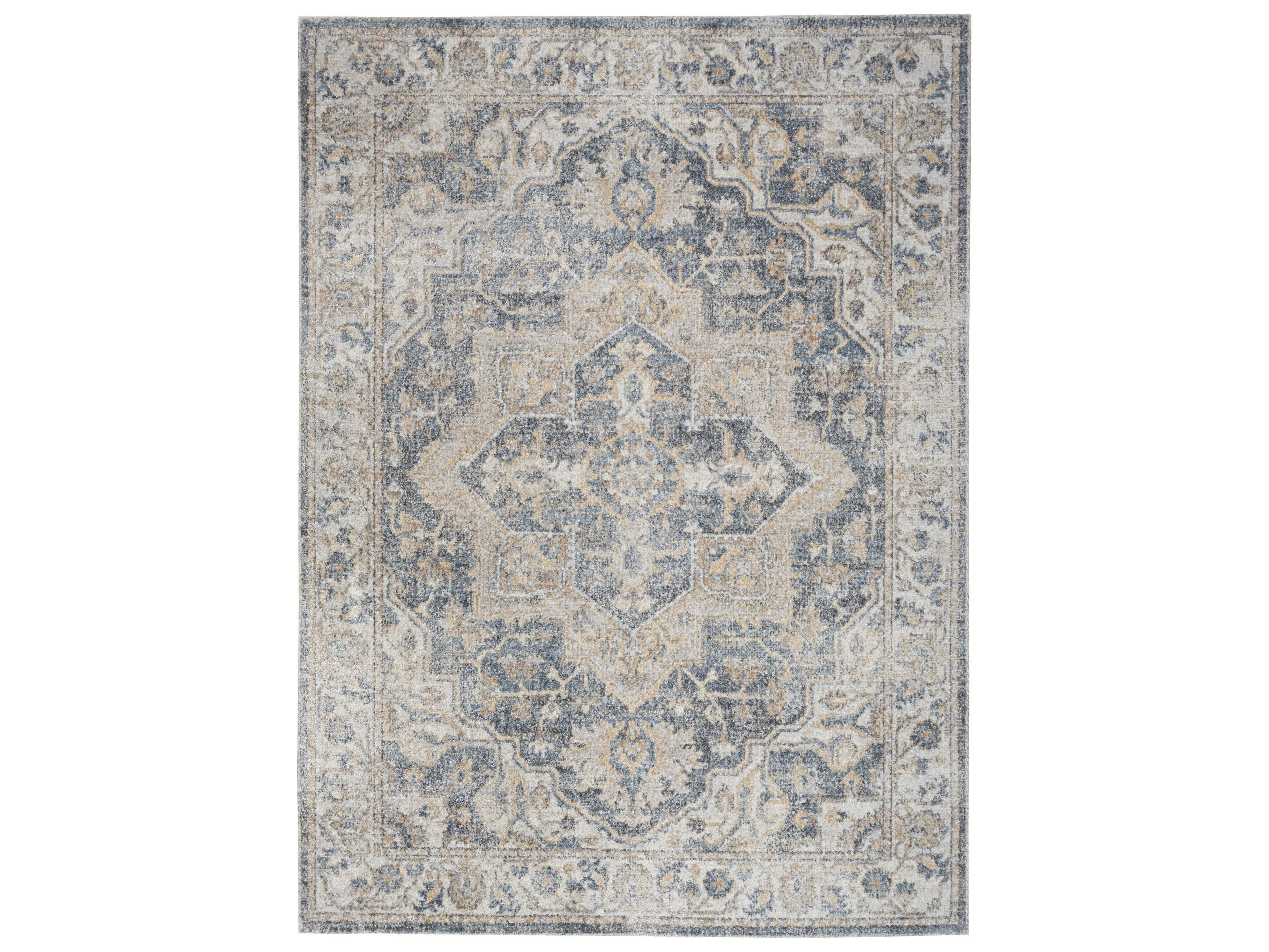 Nourison Astra Machine Washable Bordered Area Rug