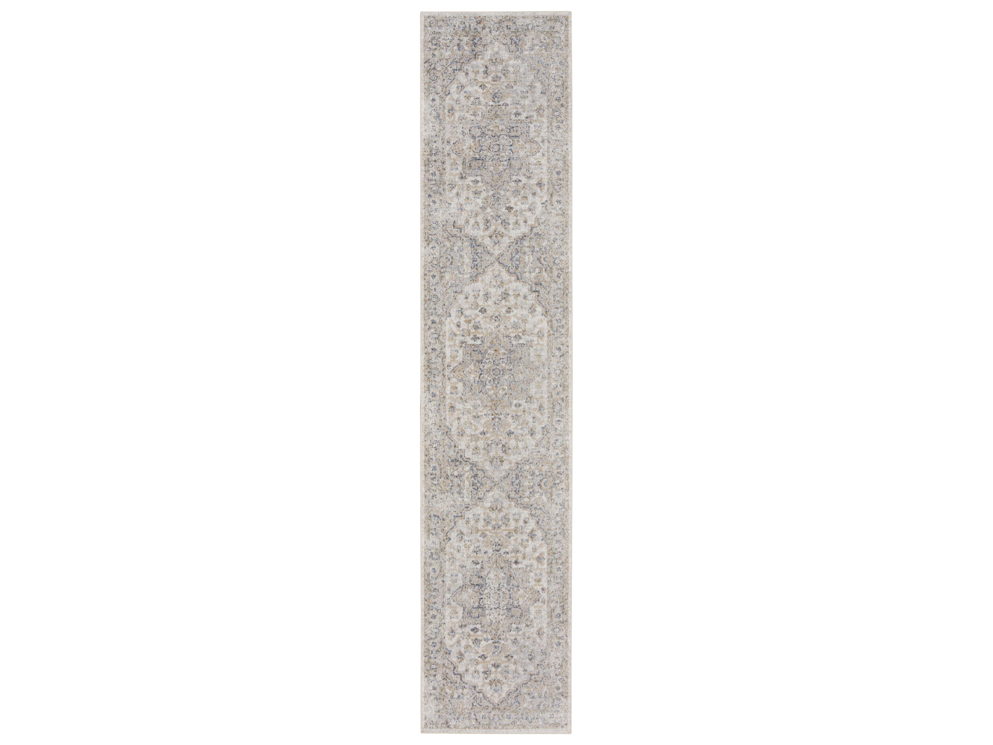 Nourison Astra Machine Washable Bordered Runner Area Rug