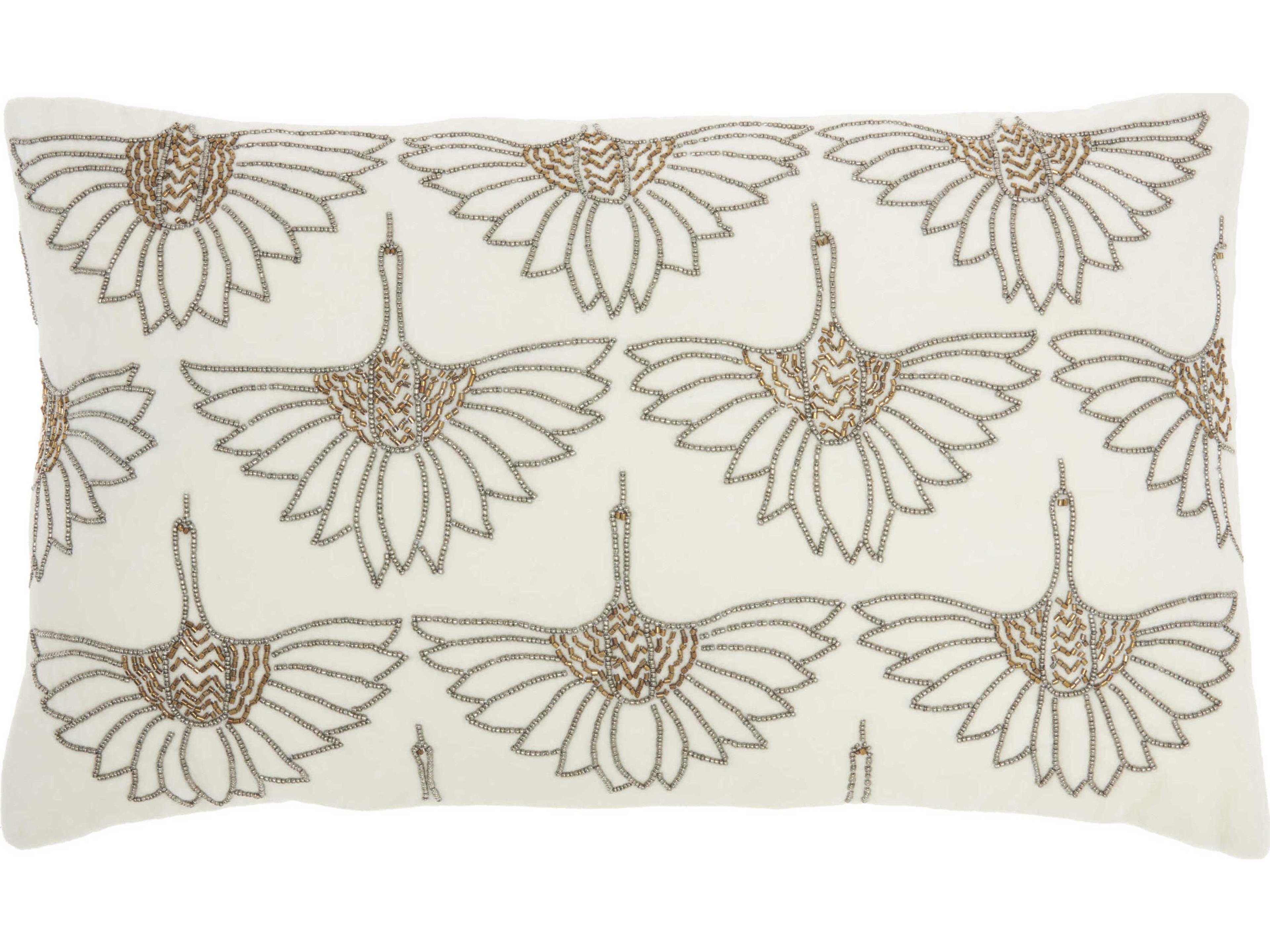 Sofia Ivory 12" x 20" Pillow