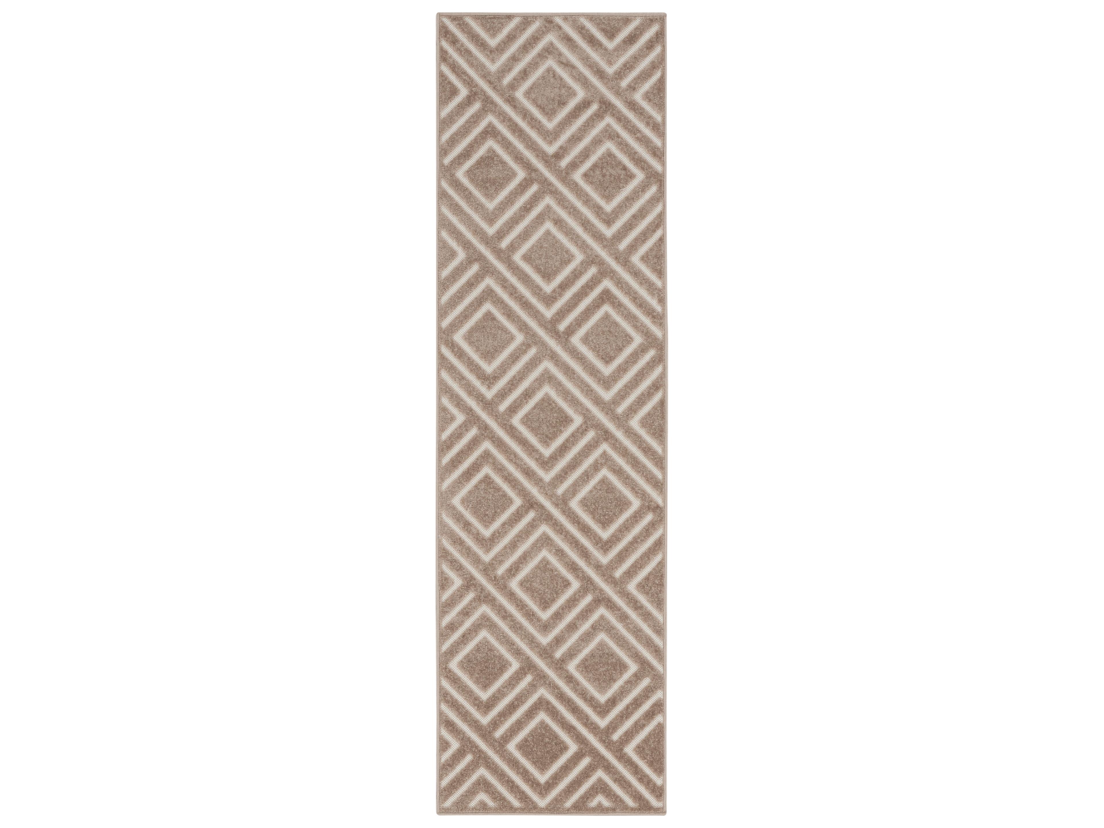 Nourison Care Free Geometric Runner Area Rug