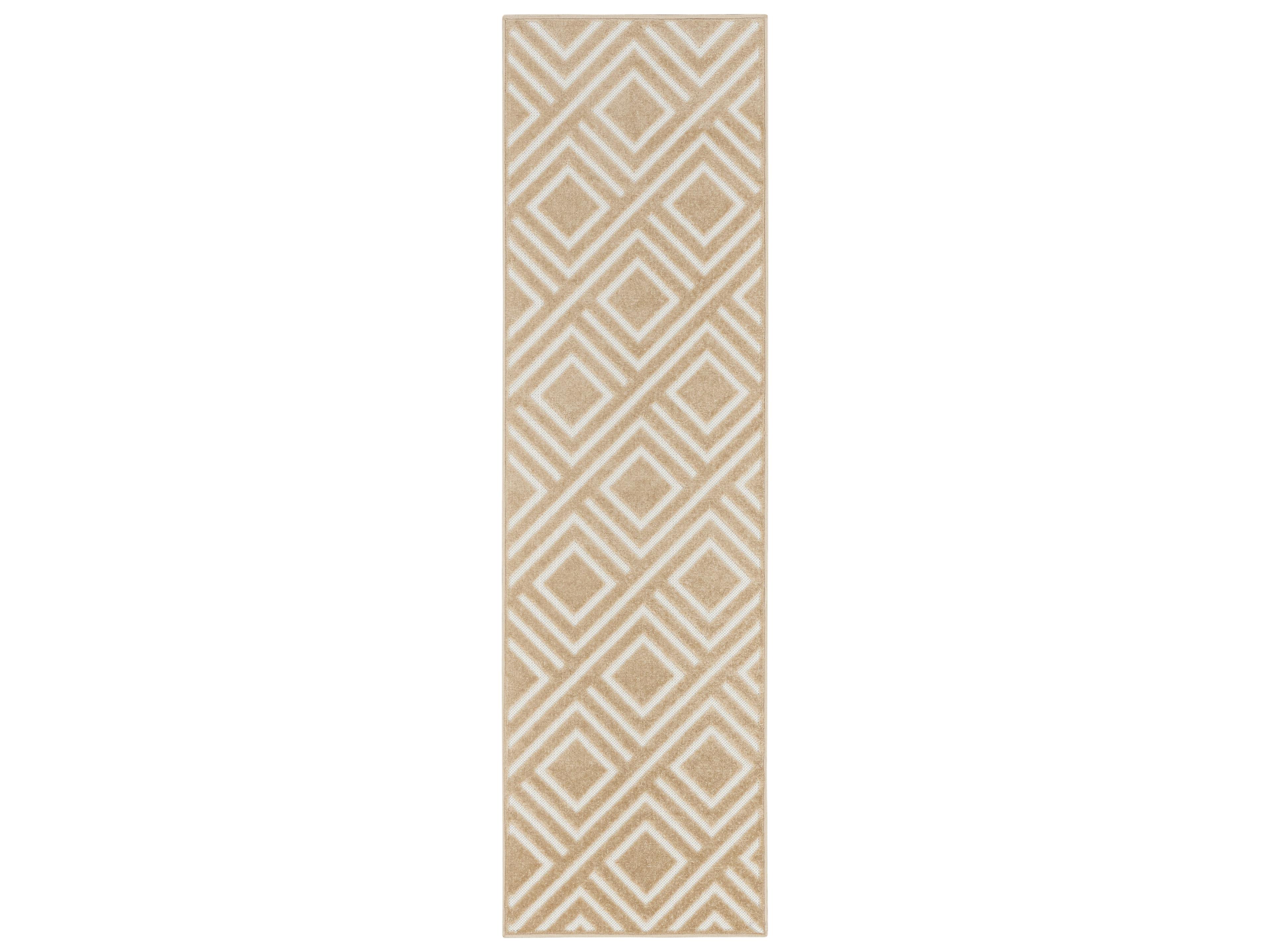 Nourison Care Free Geometric Runner Area Rug