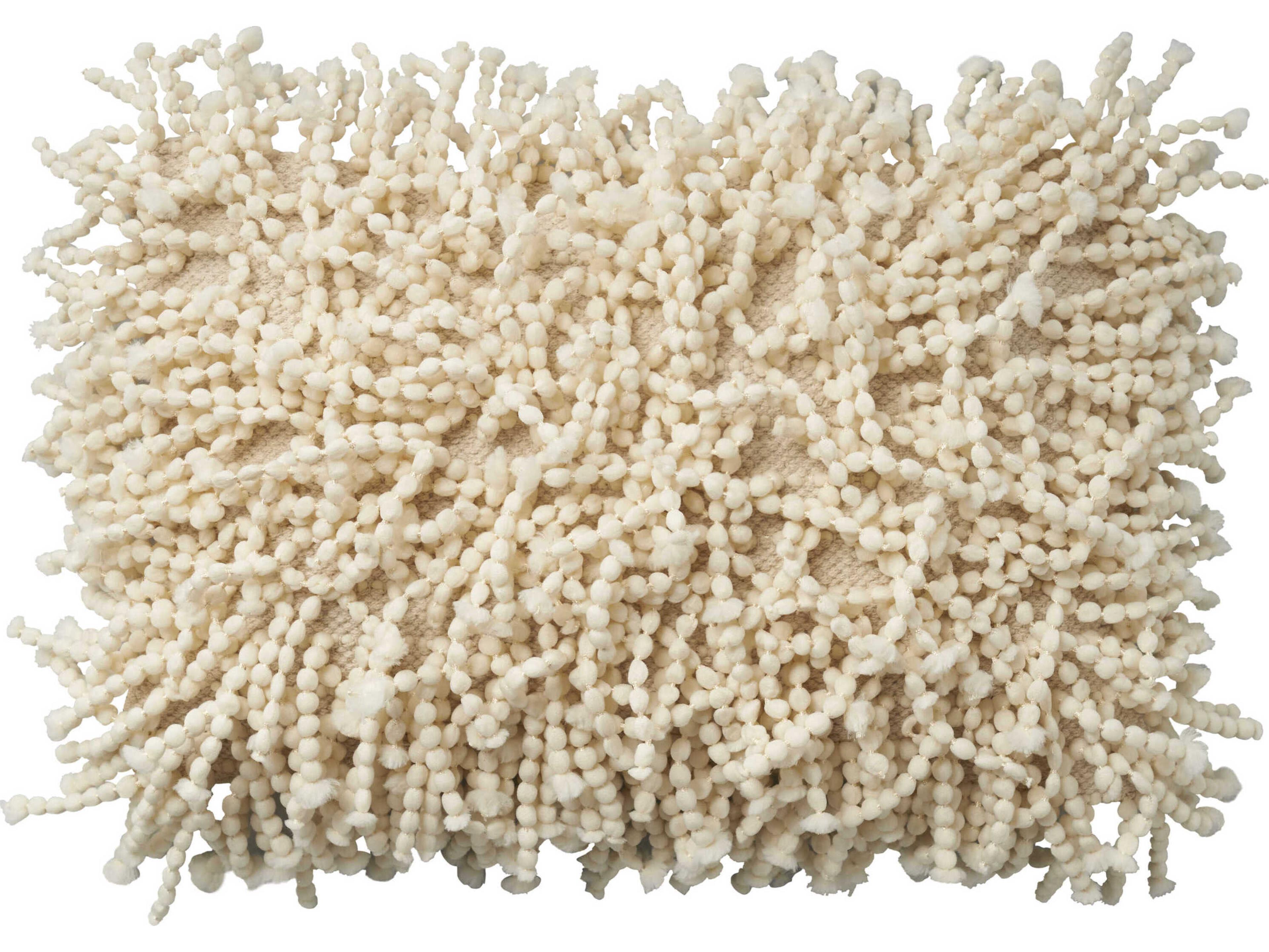 Nourison Shag Ivory Pillow