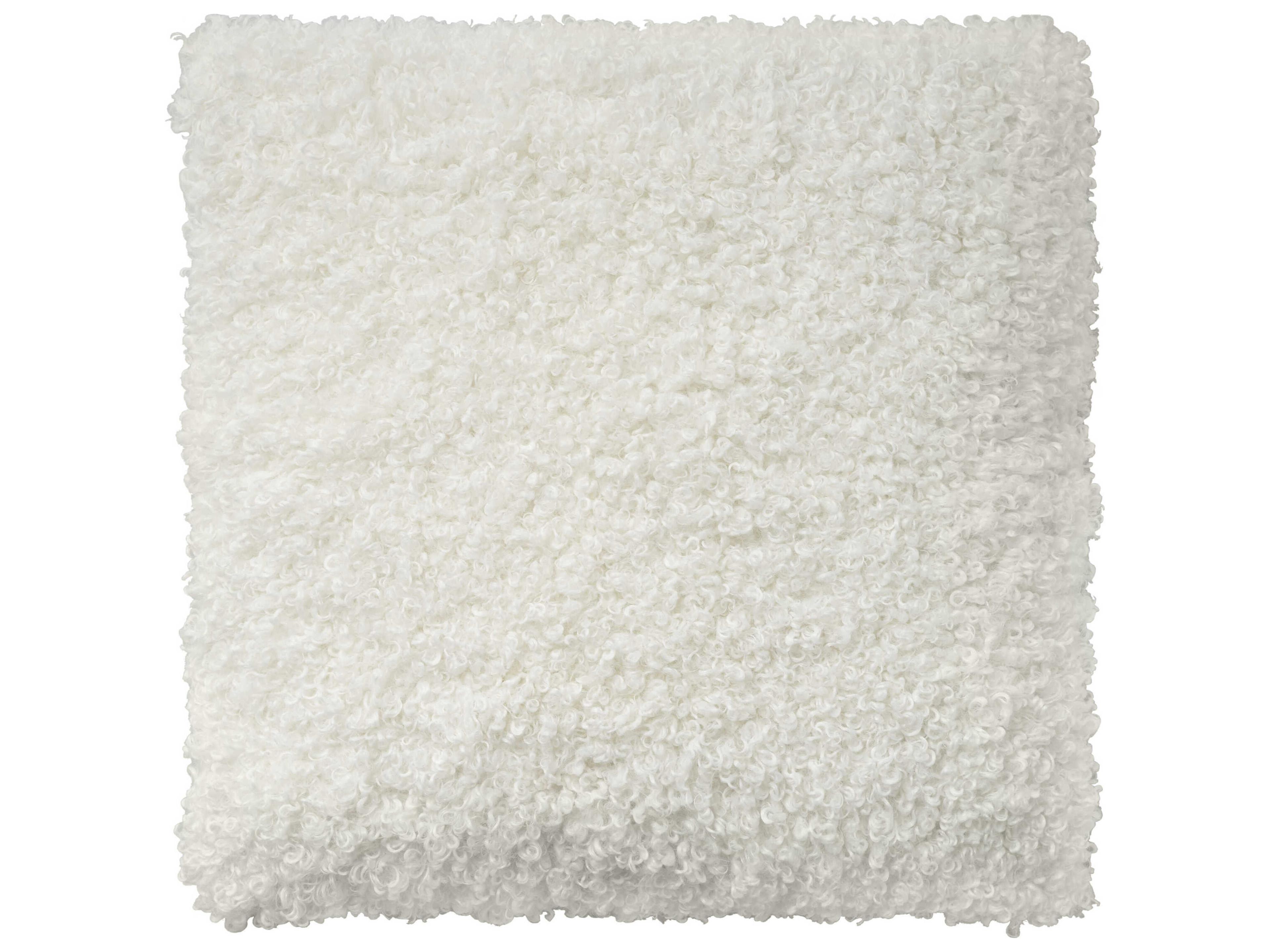 Nourison Faux Fur Ivory 22" x 22" Pillow
