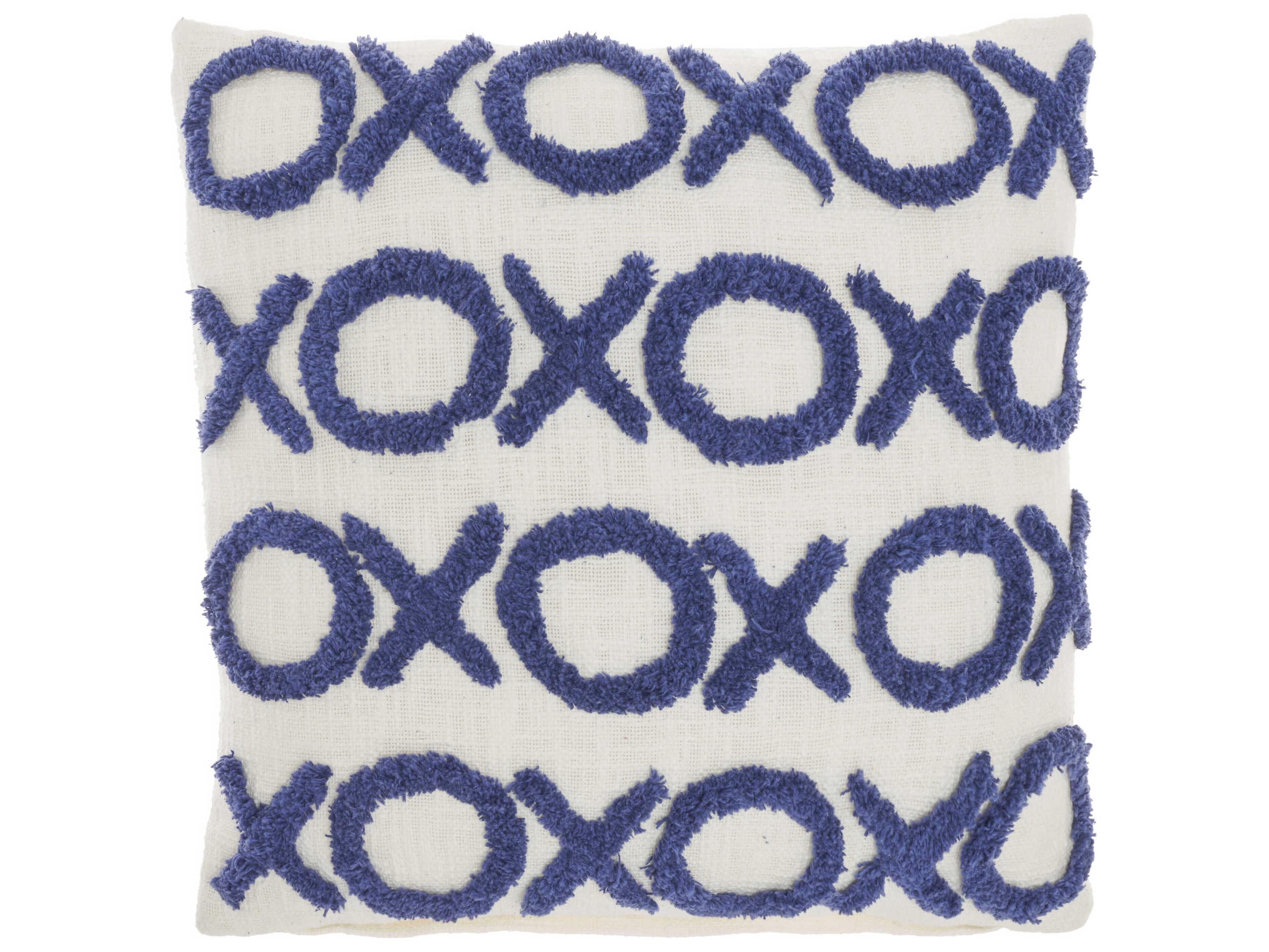 Nourison Life Styles Blue Ink 18" x 18" Pillow