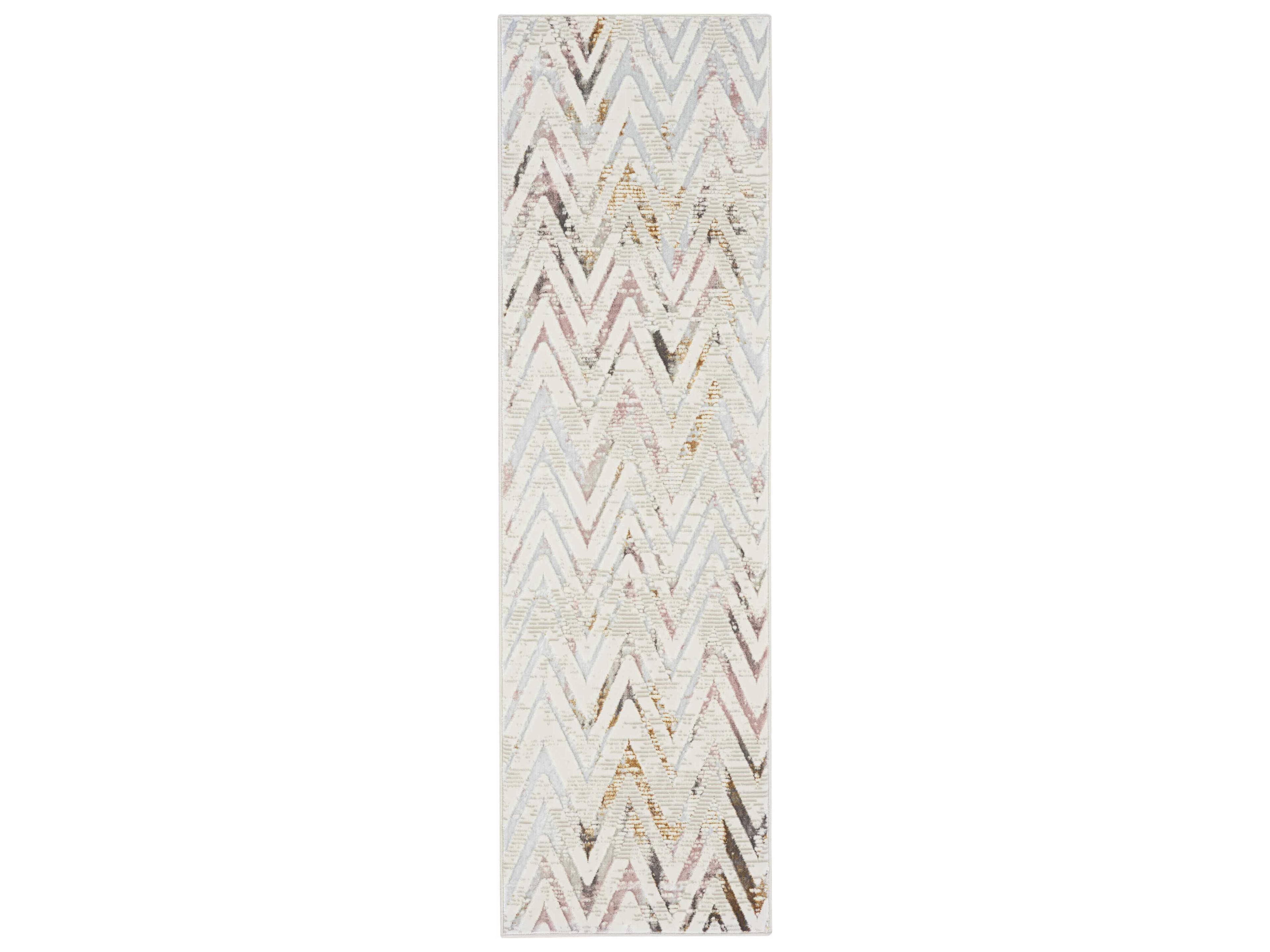 Nourison Glitz Chevron Runner Area Rug