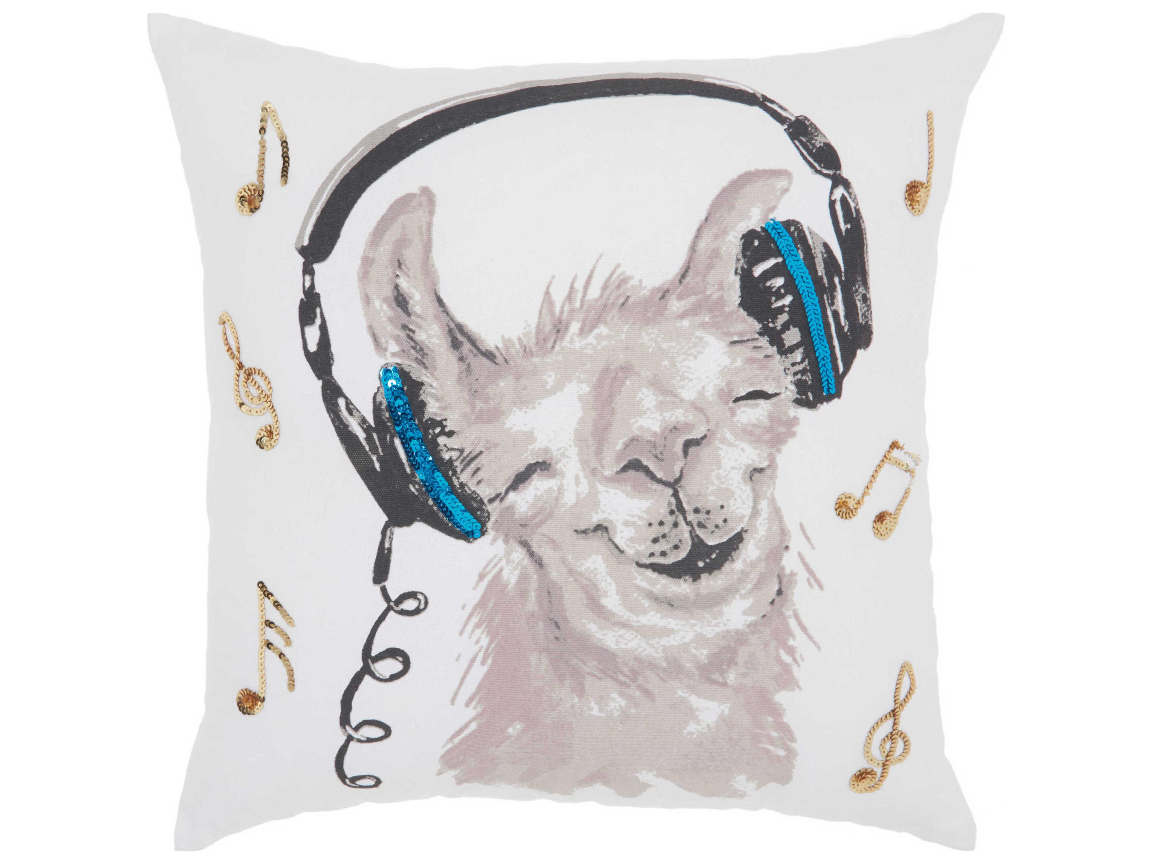 Nourison Luminescence White 18" x 18" Pillow